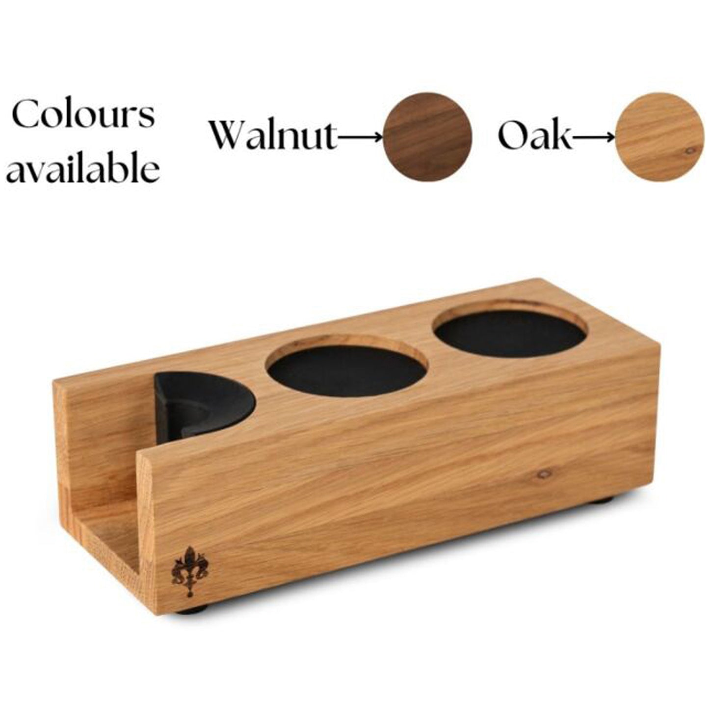 Eureka Tamping Station Double - Walnut | Tamper & Leveller Stand