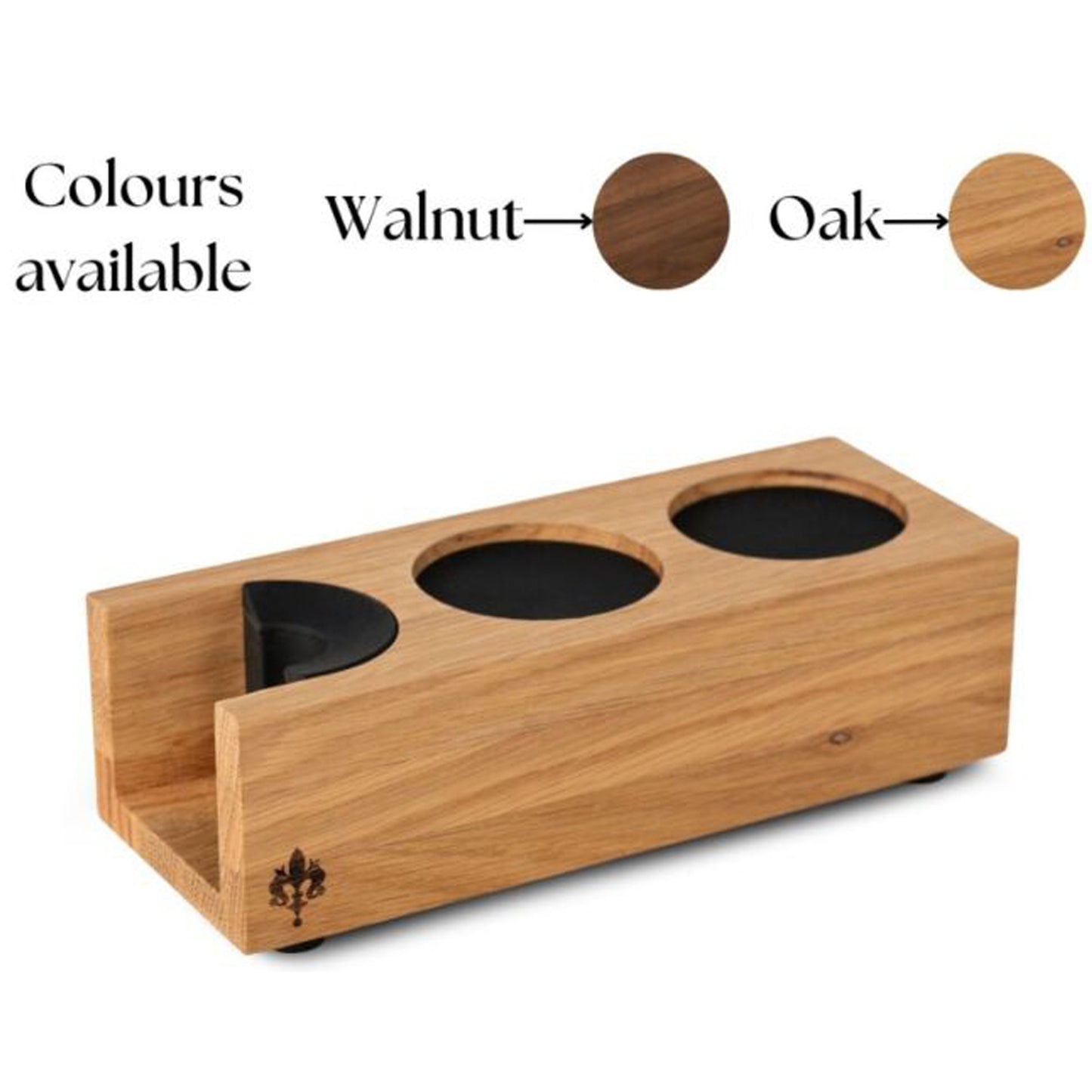 Eureka Tamping Station Double - Oak | Tamper & Leveller Stand