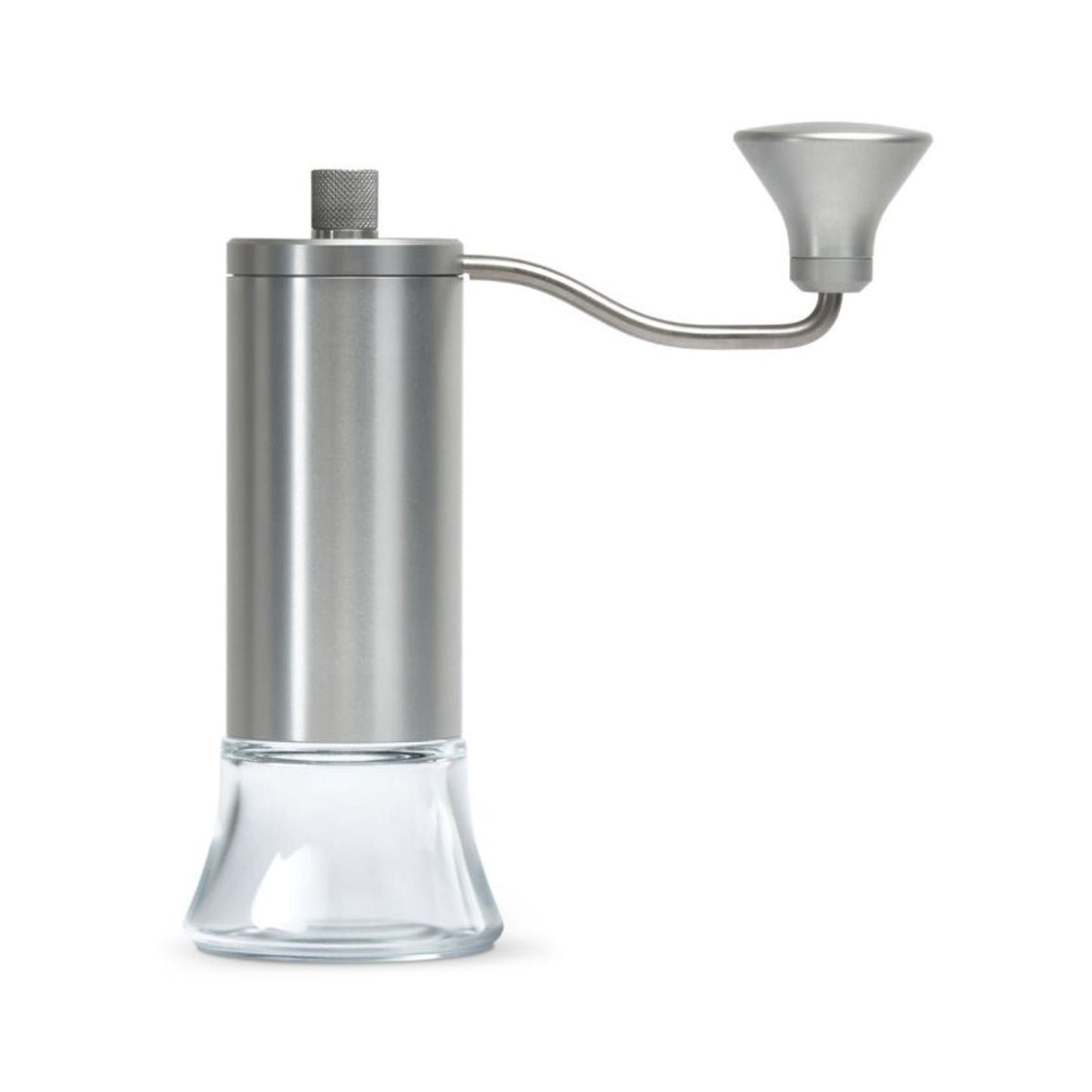 Eureka Baby Hand Grinder - Natural Body / Glass Base | 48mm Conical Burrs, Portable Design