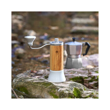 Eureka Baby Hand Grinder - Olive Body / Ceramic Base | 48mm Conical Burrs, Portable Design