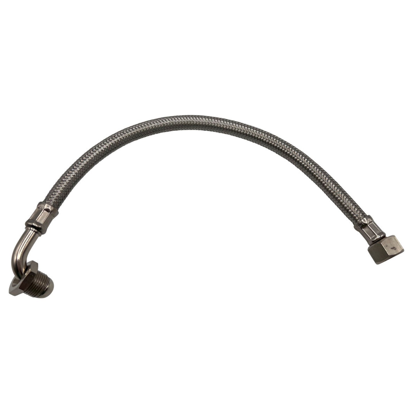 Faema Braided Hose 0.3m 3/8 Straight x 3/8 Elbow Replacement