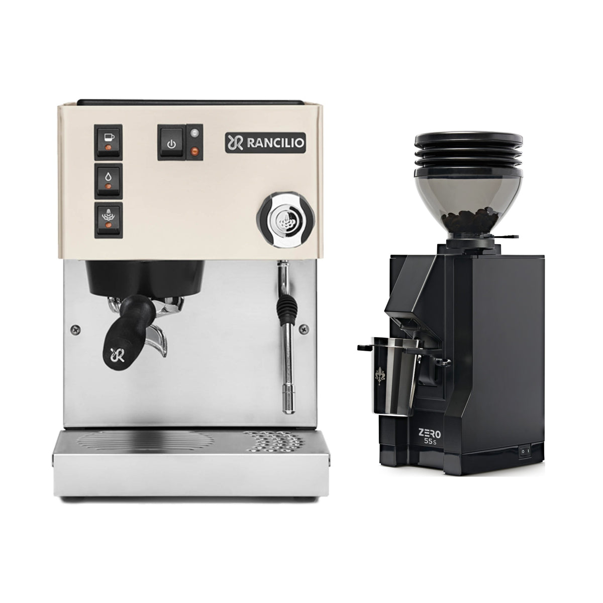Rancilio Silvia E V6 & Eureka Mignon Zero 55s Home Espresso Bundle