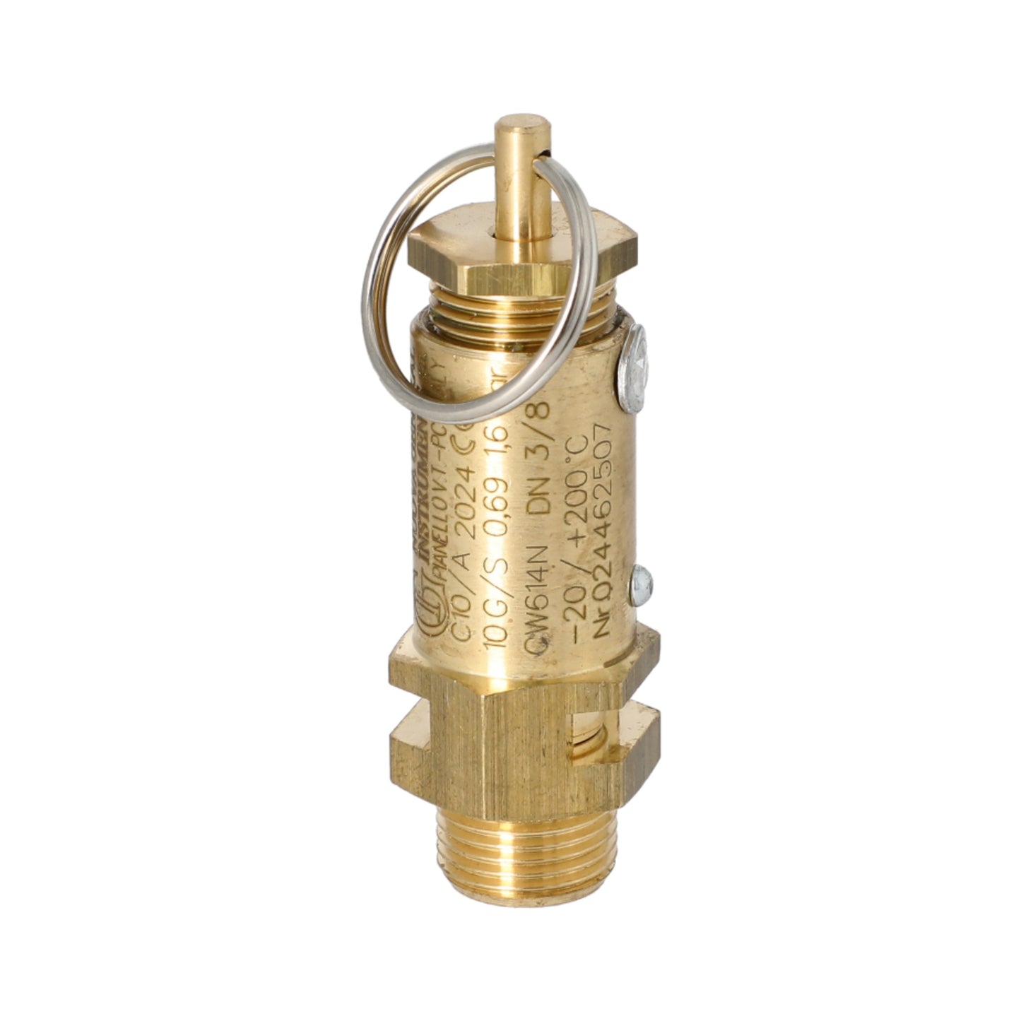 Universal 3/8 Safety Valve 1.6 Bar Certified Replacement Part - Wide Compatibility