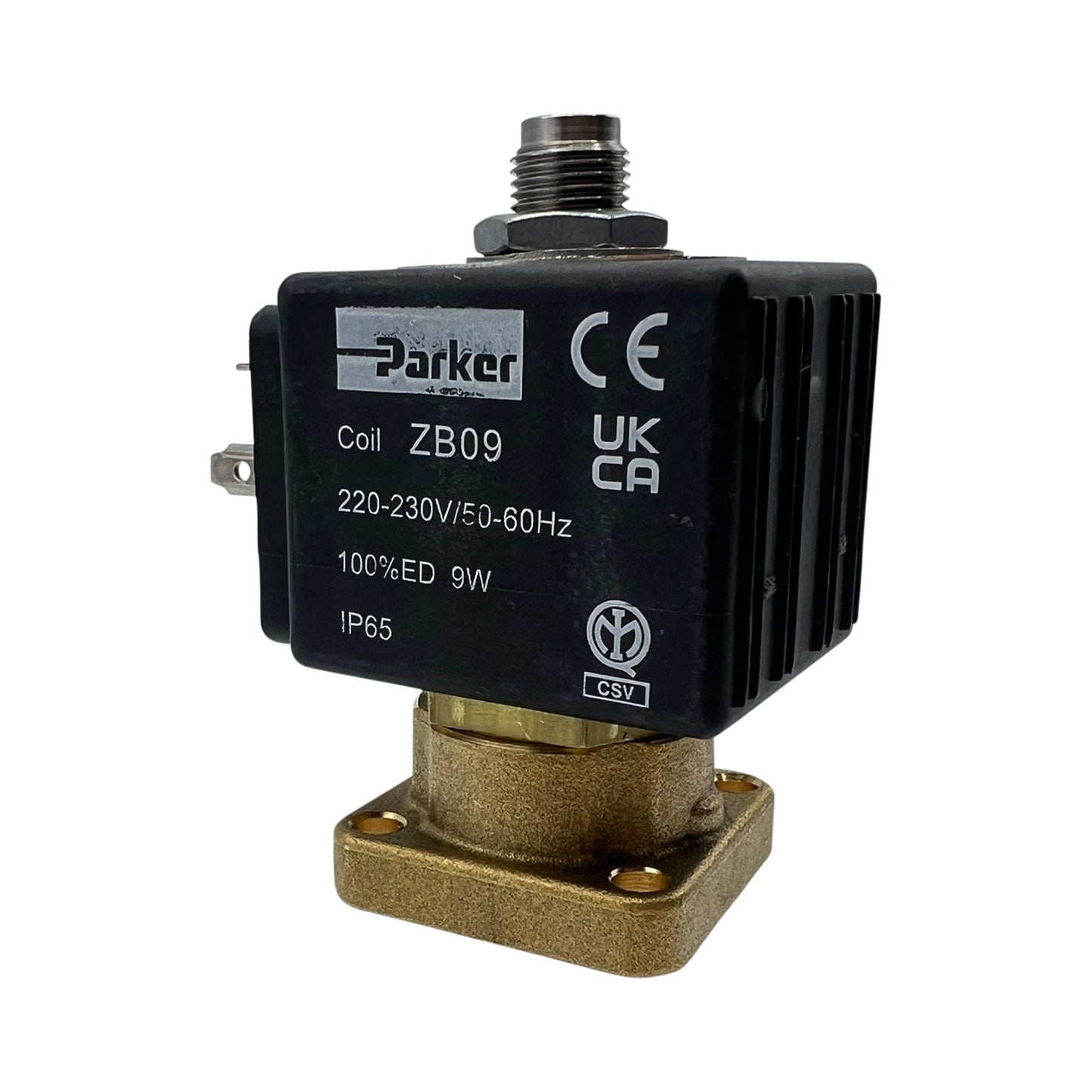 Parker 3-Way Group Solenoid Valve 230V 1.3mm Ruby 9W – Flat End