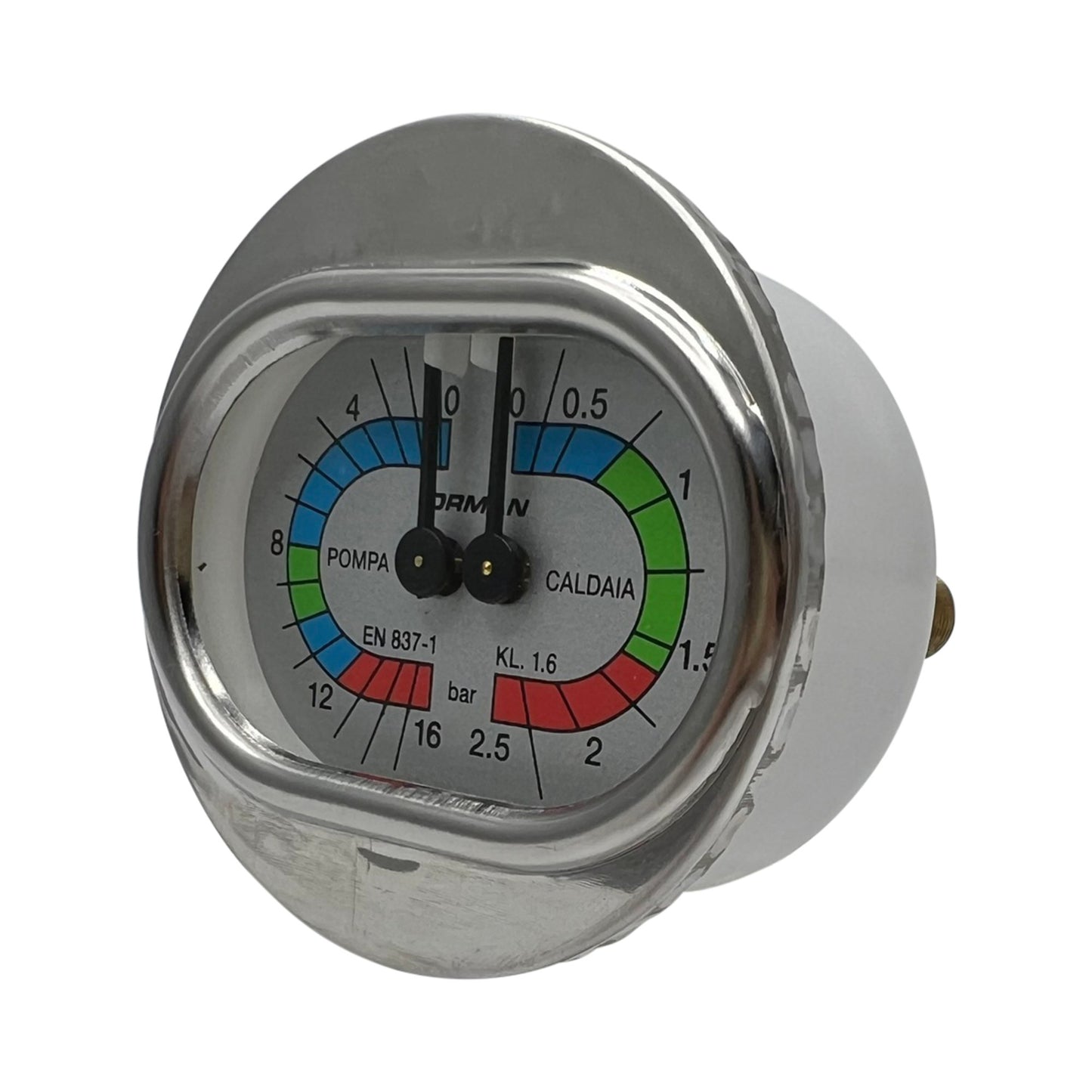 Universal Modern Dual Pressure Gauge 60mm - Wide Compatibility