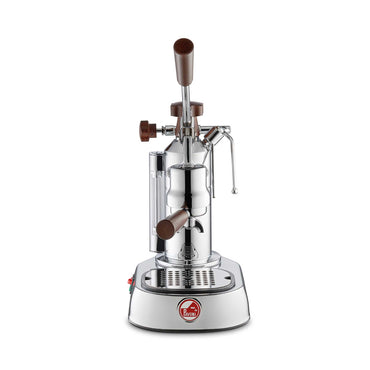 La Pavoni Europiccola Lusso Lever Coffee Machine - Stainless Steel & Wood