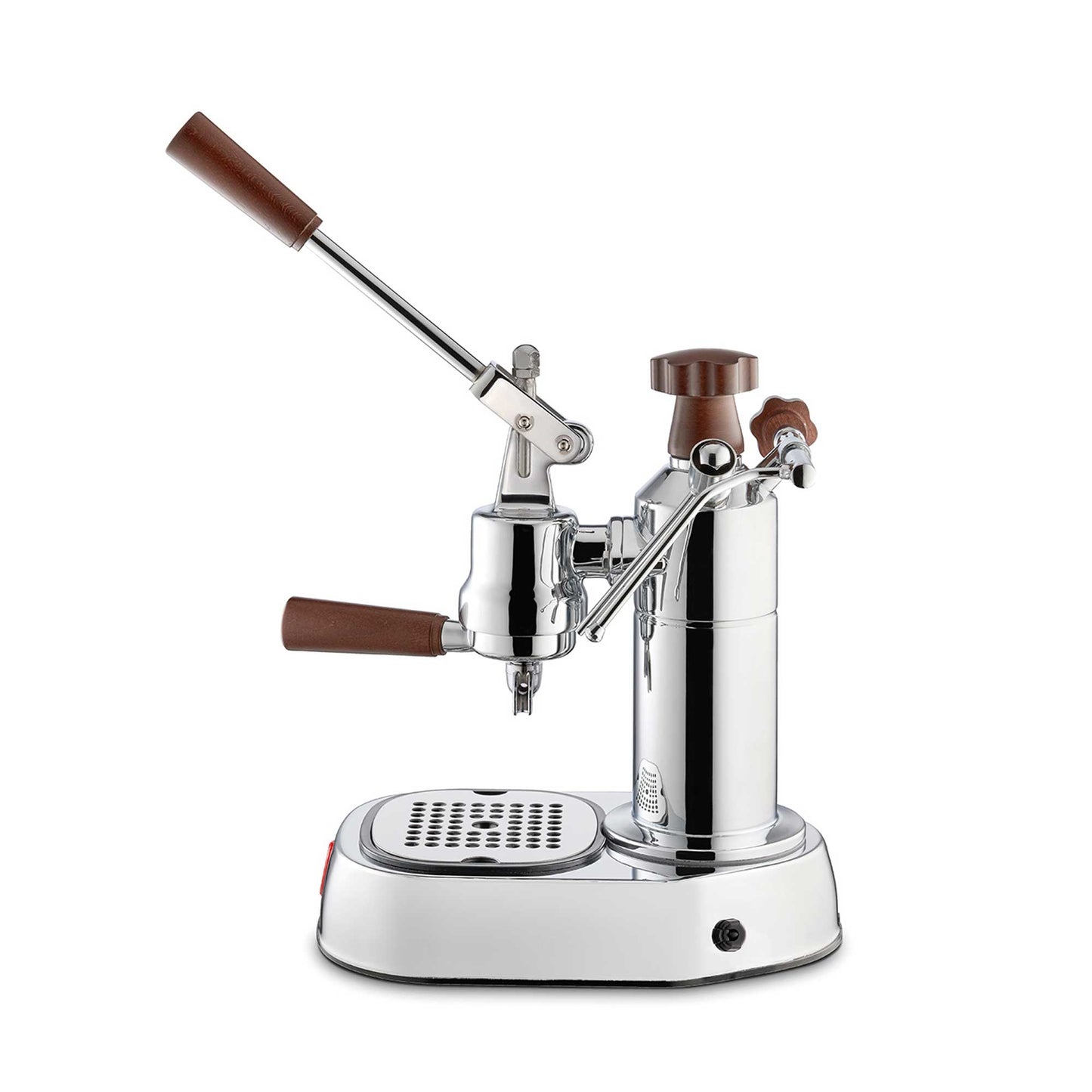 La Pavoni Europiccola Lusso Lever Coffee Machine - Stainless Steel & Wood