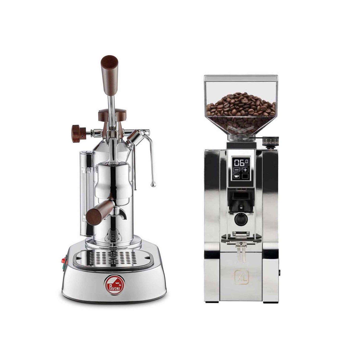 La Pavoni Lever + Eureka Mignon XL Coffee Machine Package