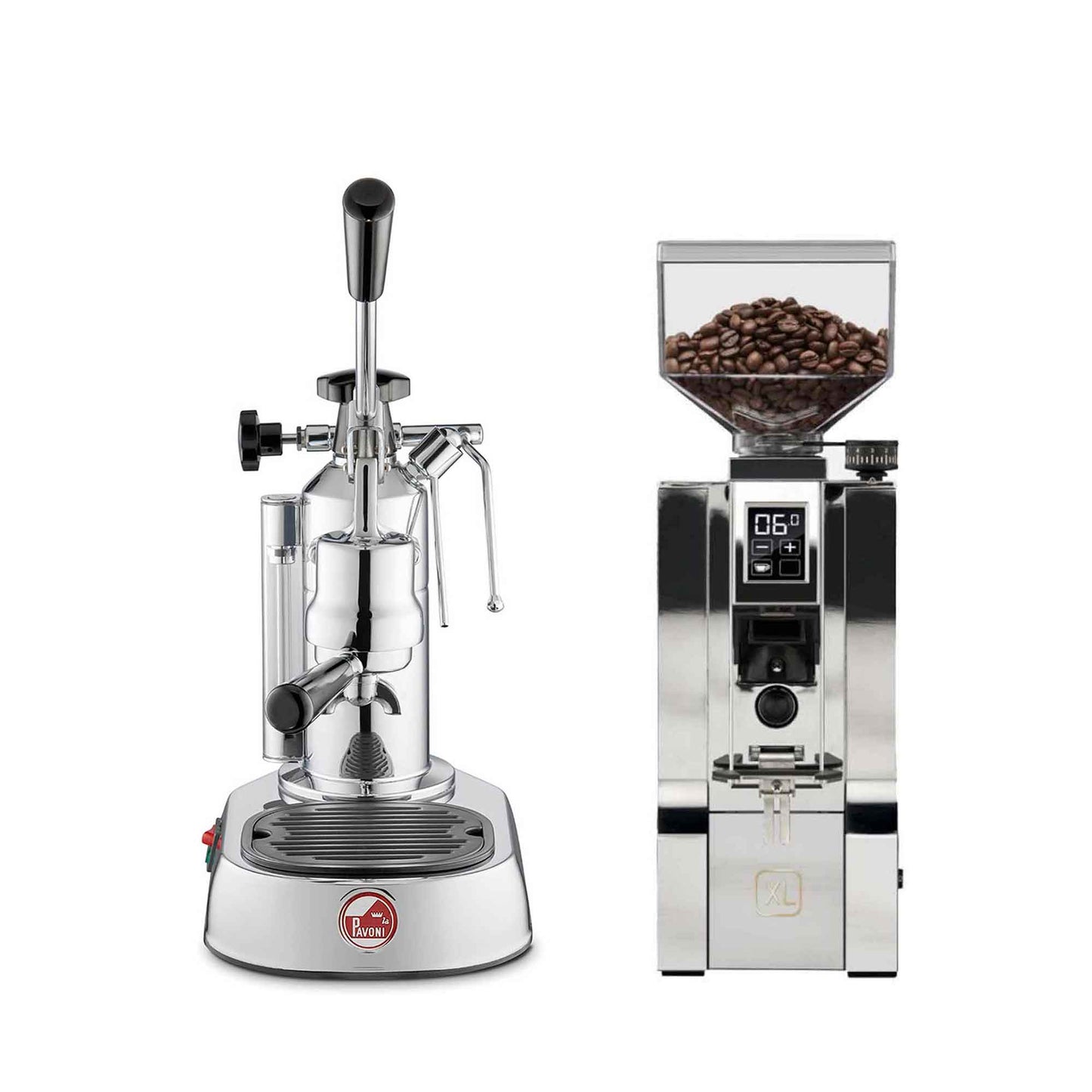 La Pavoni Lever + Eureka Mignon XL Coffee Machine Package