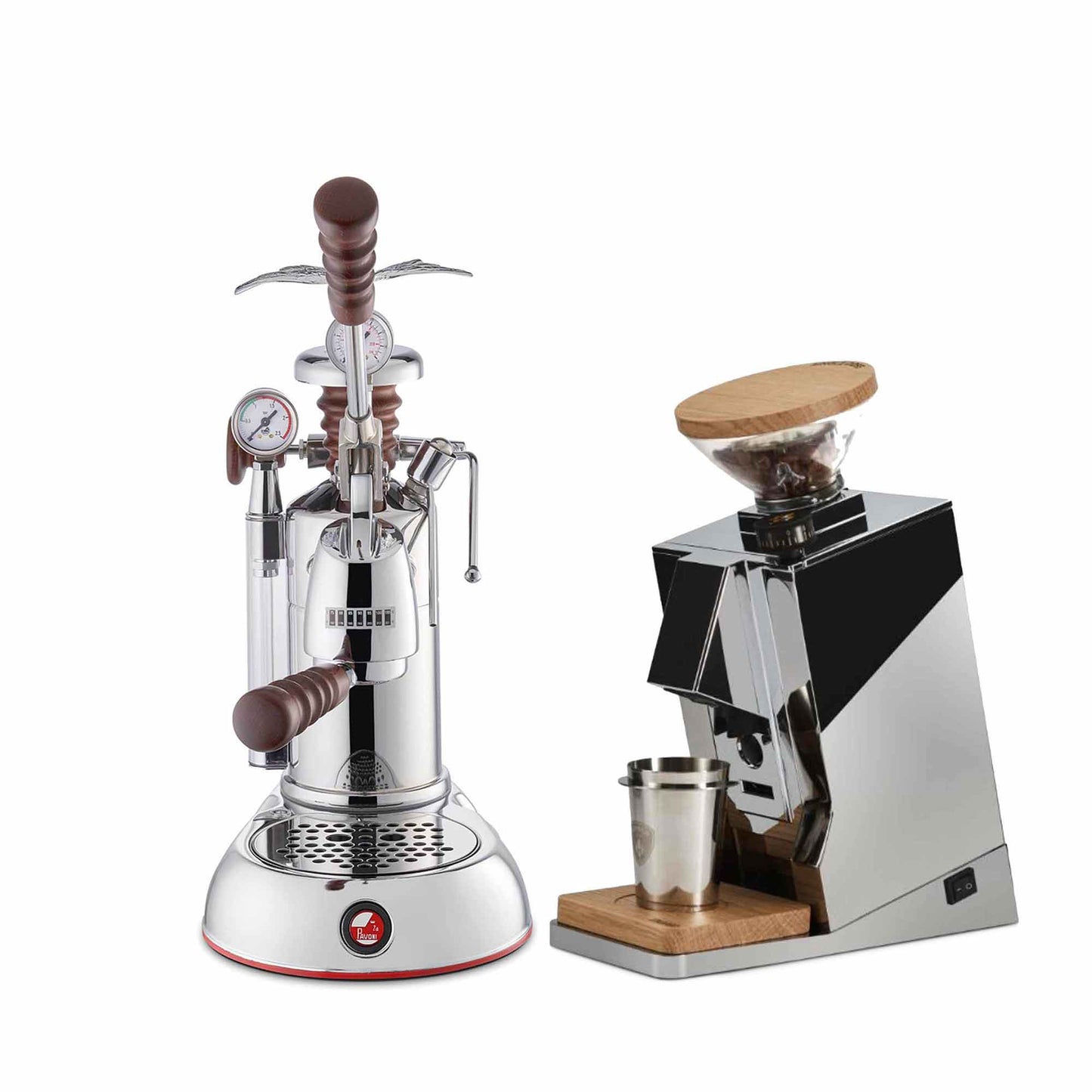La Pavoni Lever + Eureka Oro Single Dose Coffee Machine Package