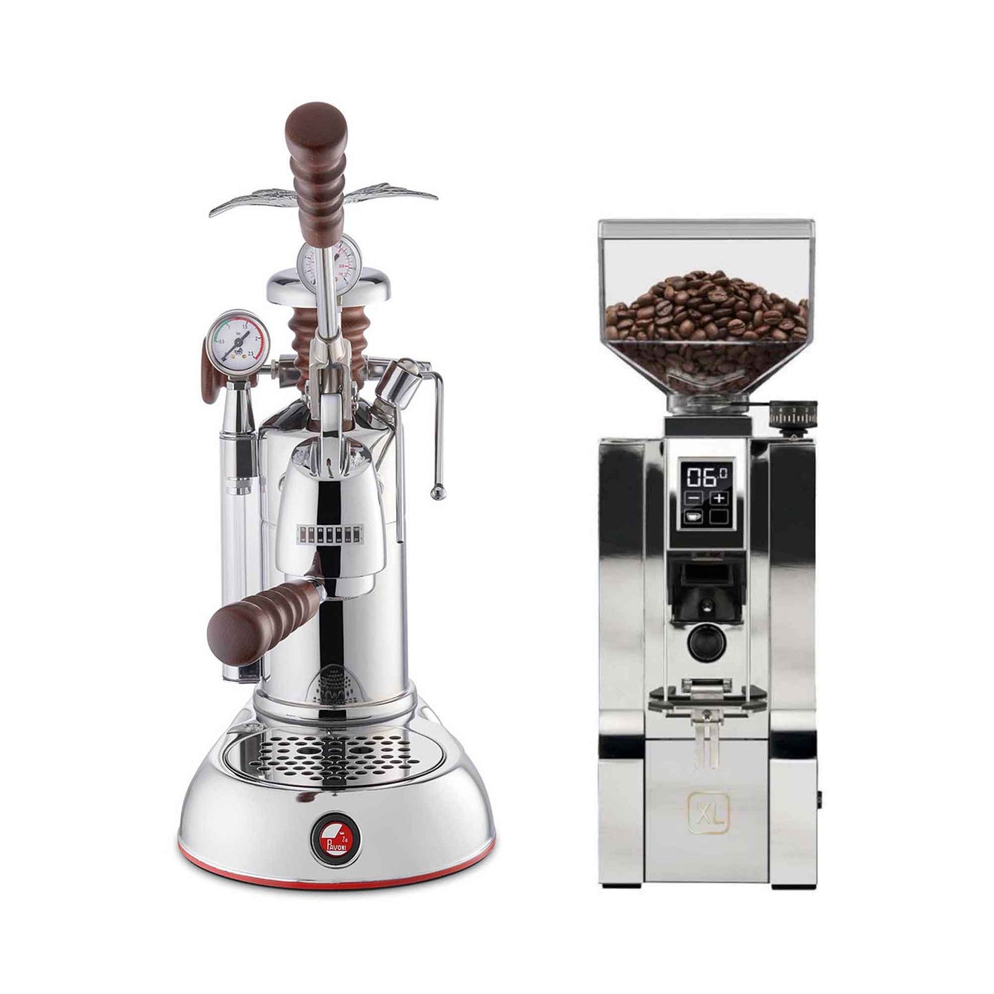La Pavoni Lever + Eureka Mignon XL Coffee Machine Package