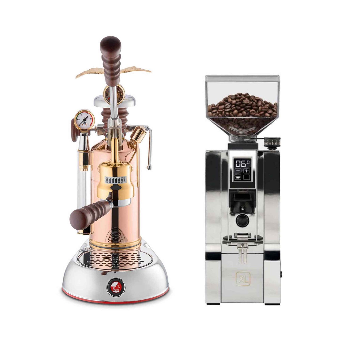 La Pavoni Lever + Eureka Mignon XL Coffee Machine Package