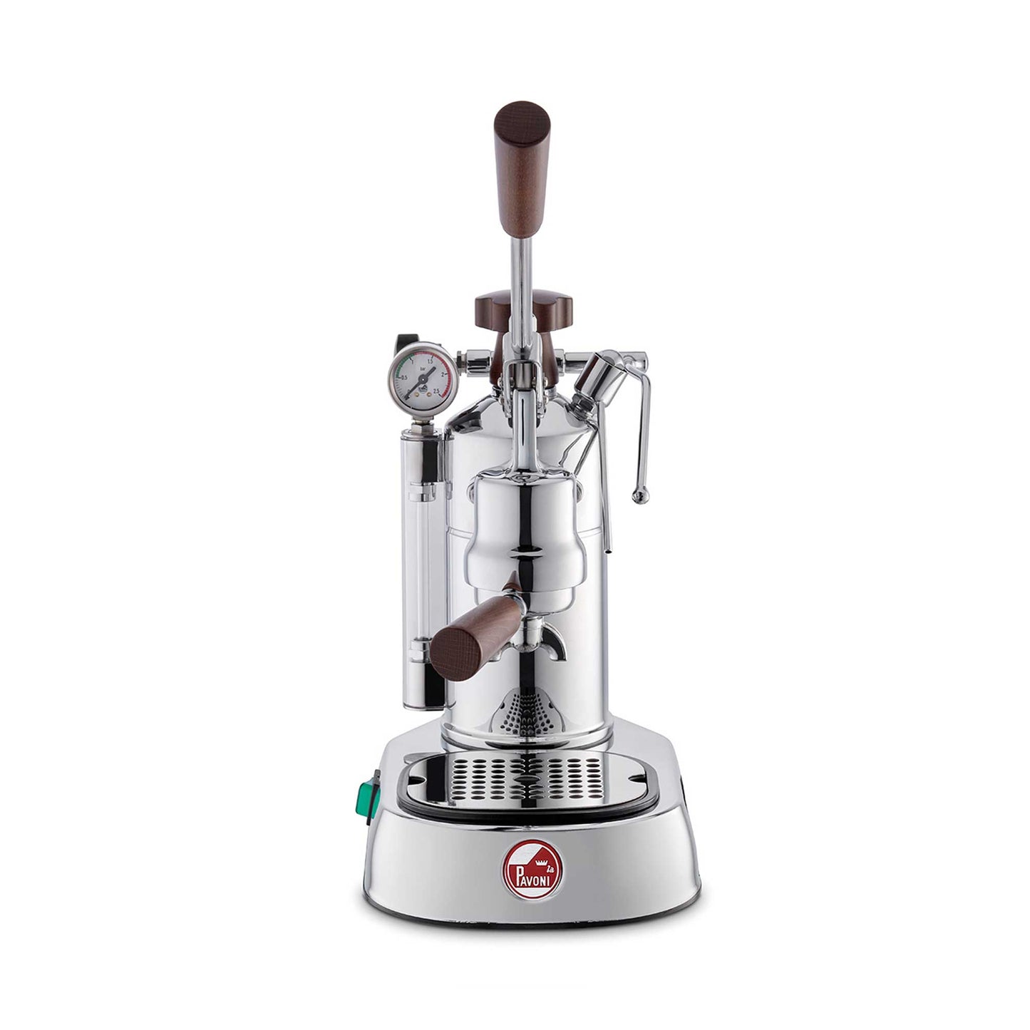 La Pavoni Professional Lusso Lever Coffee Machine - Stainless Steel & Wood