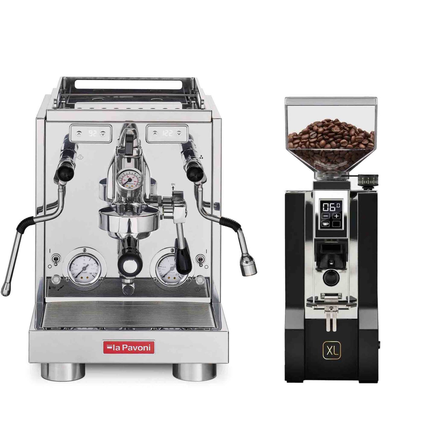La Pavoni Traditional Machines + Eureka Mignon XL Coffee Grinder Package