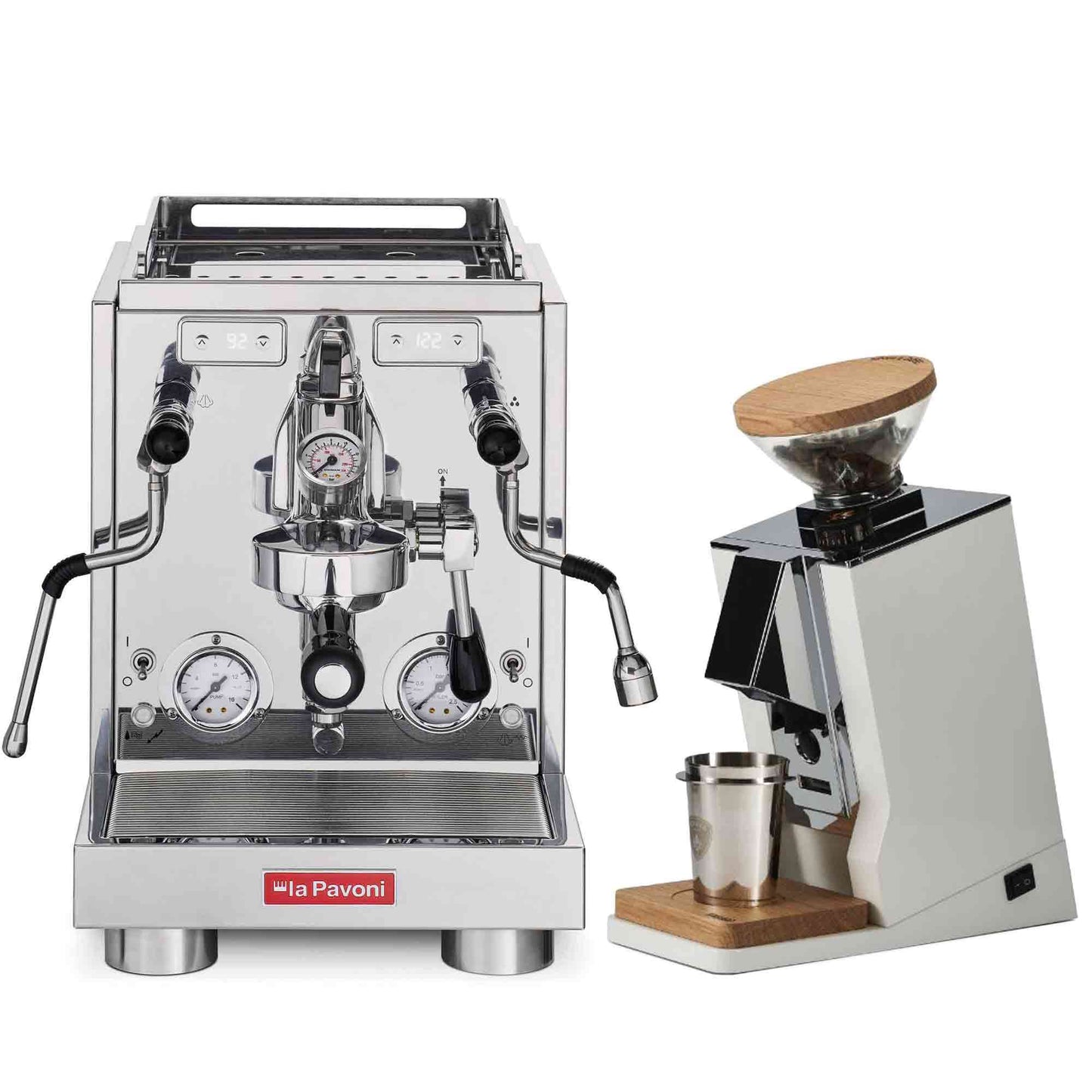 La Pavoni Traditional Machines + Eureka Oro Single Dose Package