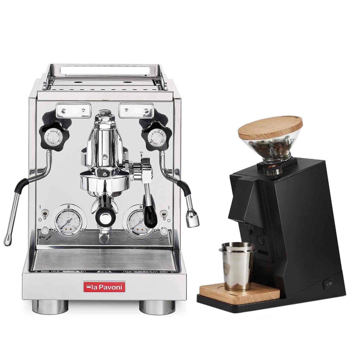 La Pavoni Traditional Machines + Eureka Oro Single Dose Package
