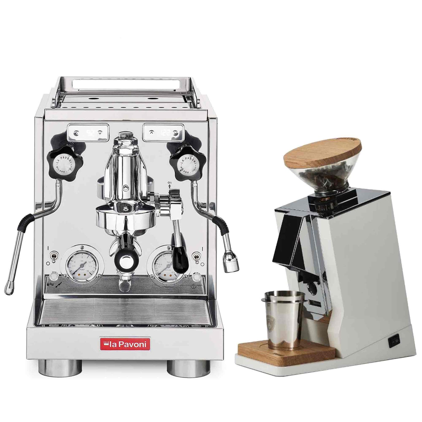 La Pavoni Traditional Machines + Eureka Oro Single Dose Package