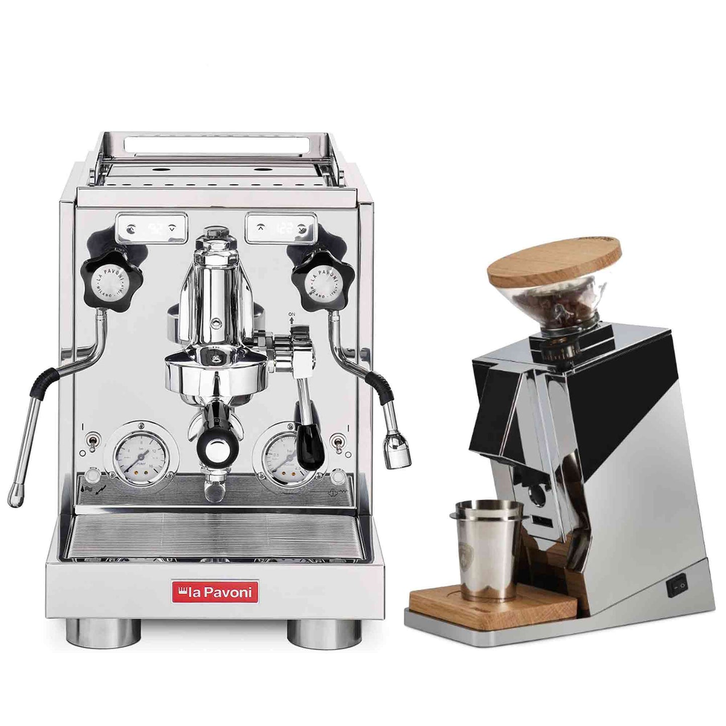 La Pavoni Traditional Machines + Eureka Oro Single Dose Package