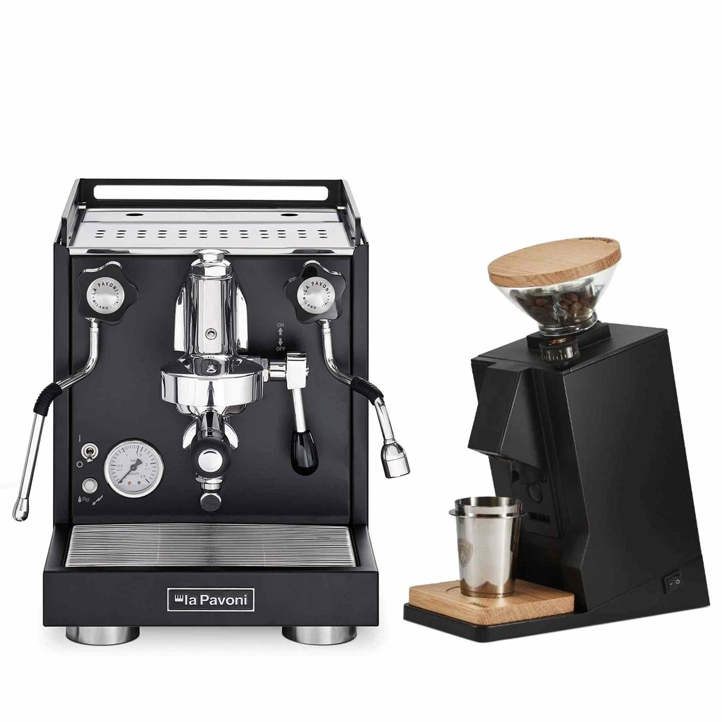 La Pavoni Traditional Machines + Eureka Oro Single Dose Package