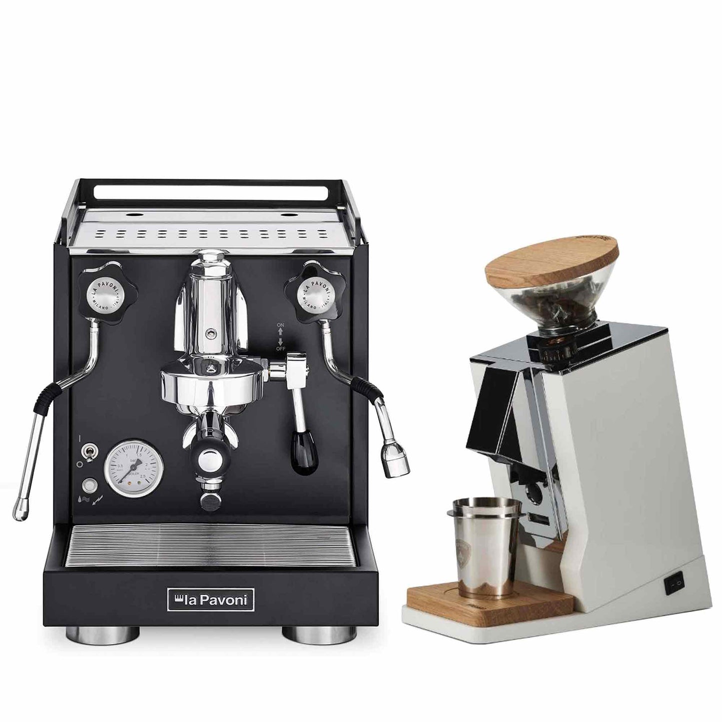 La Pavoni Traditional Machines + Eureka Oro Single Dose Package