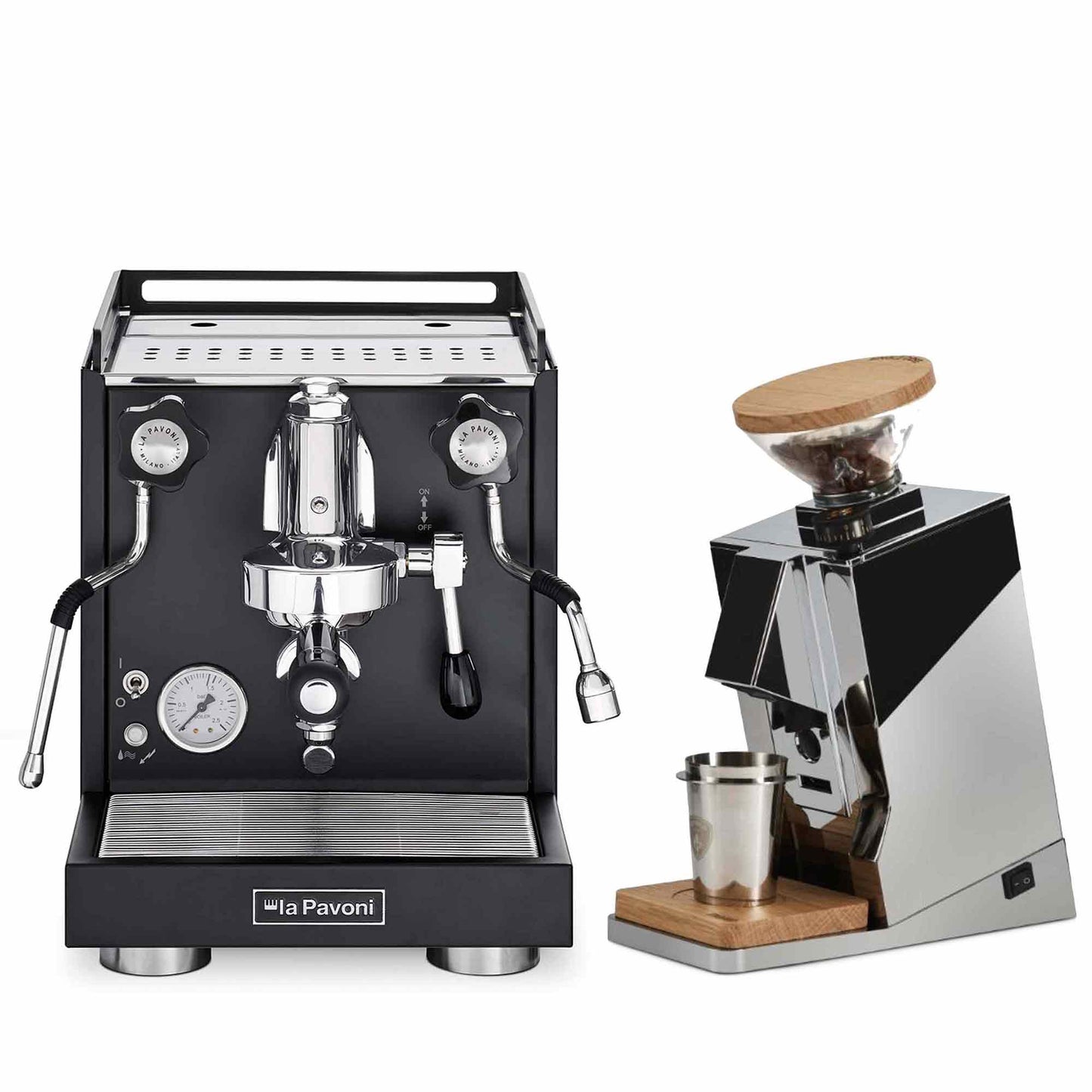 La Pavoni Traditional Machines + Eureka Oro Single Dose Package