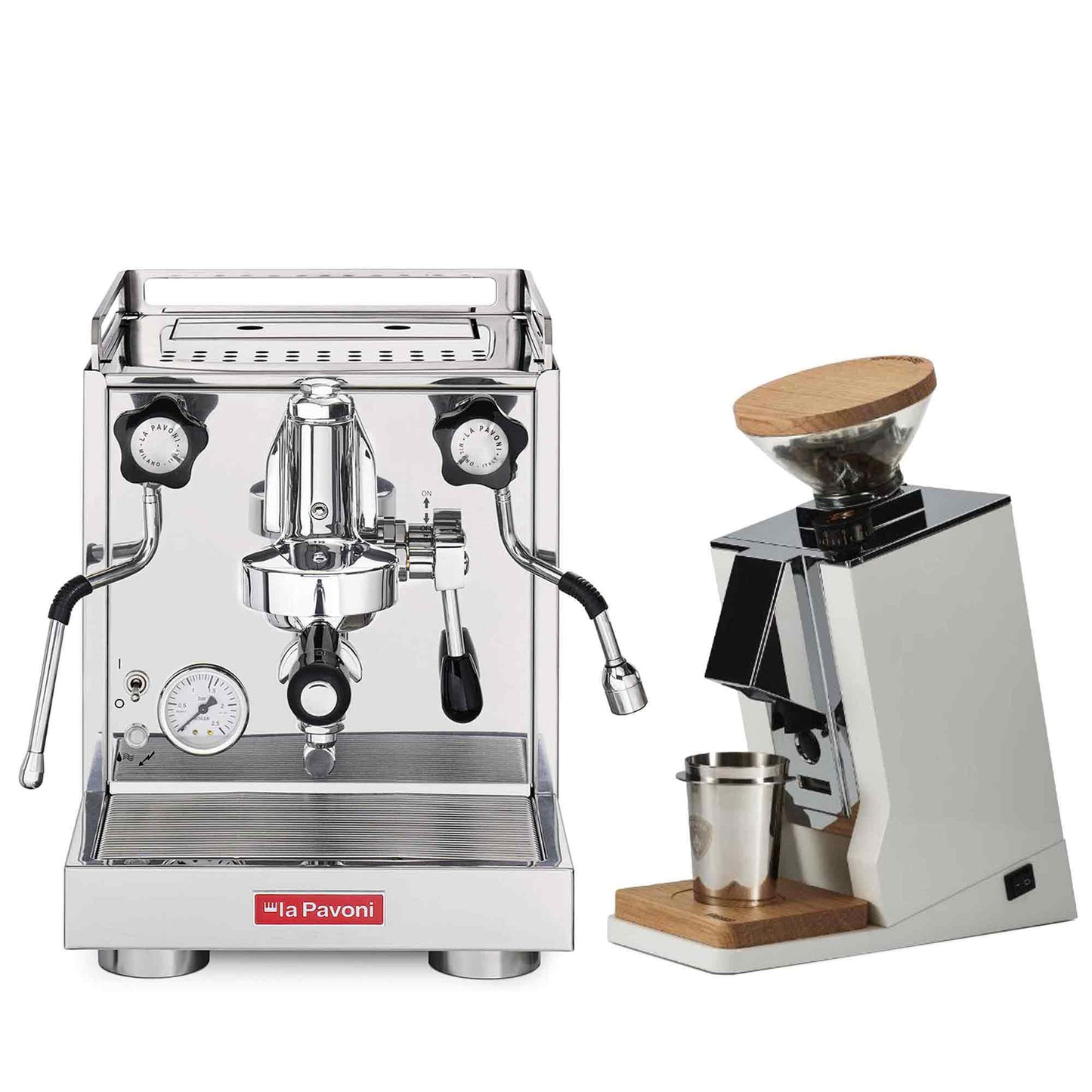 La Pavoni Traditional Machines + Eureka Oro Single Dose Package