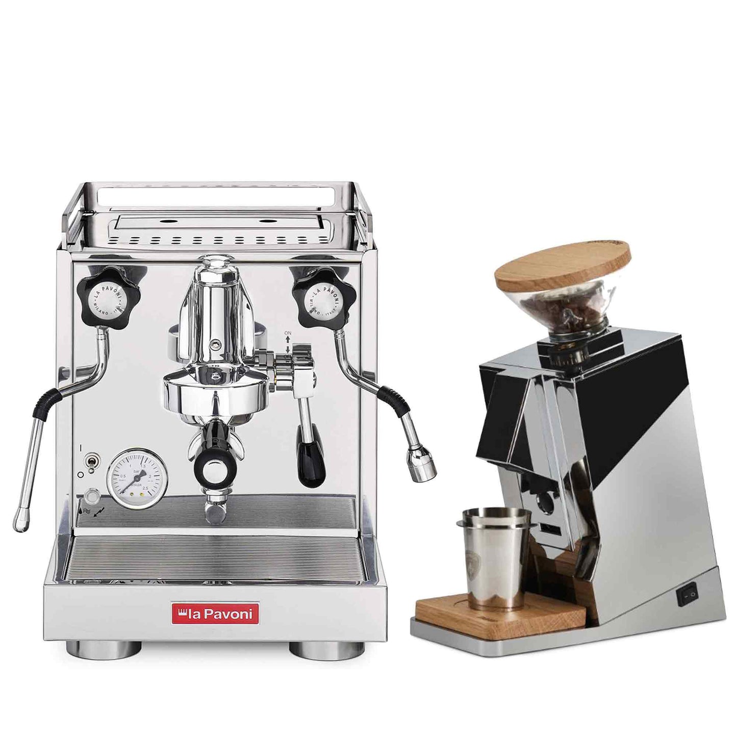 La Pavoni Traditional Machines + Eureka Oro Single Dose Package