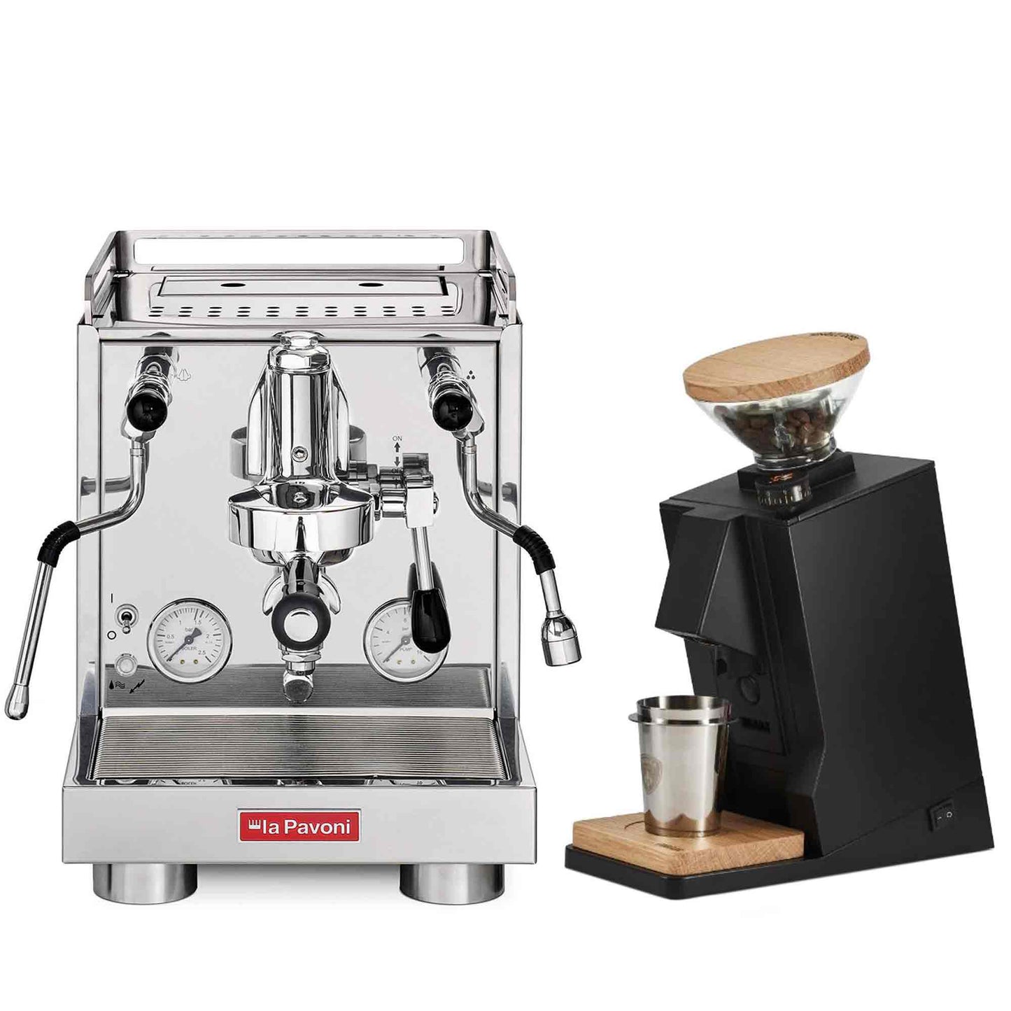 La Pavoni Traditional Machines + Eureka Oro Single Dose Package