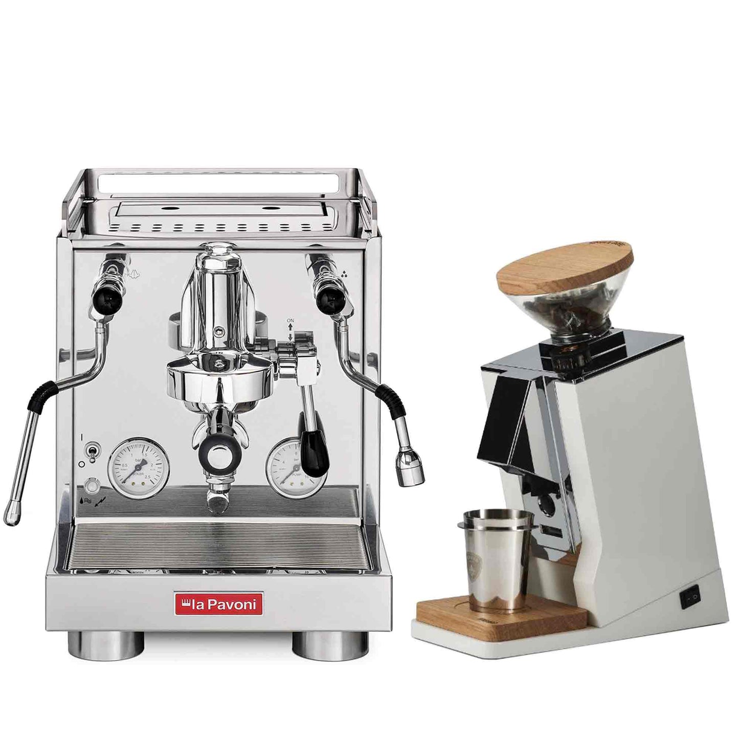 La Pavoni Traditional Machines + Eureka Oro Single Dose Package