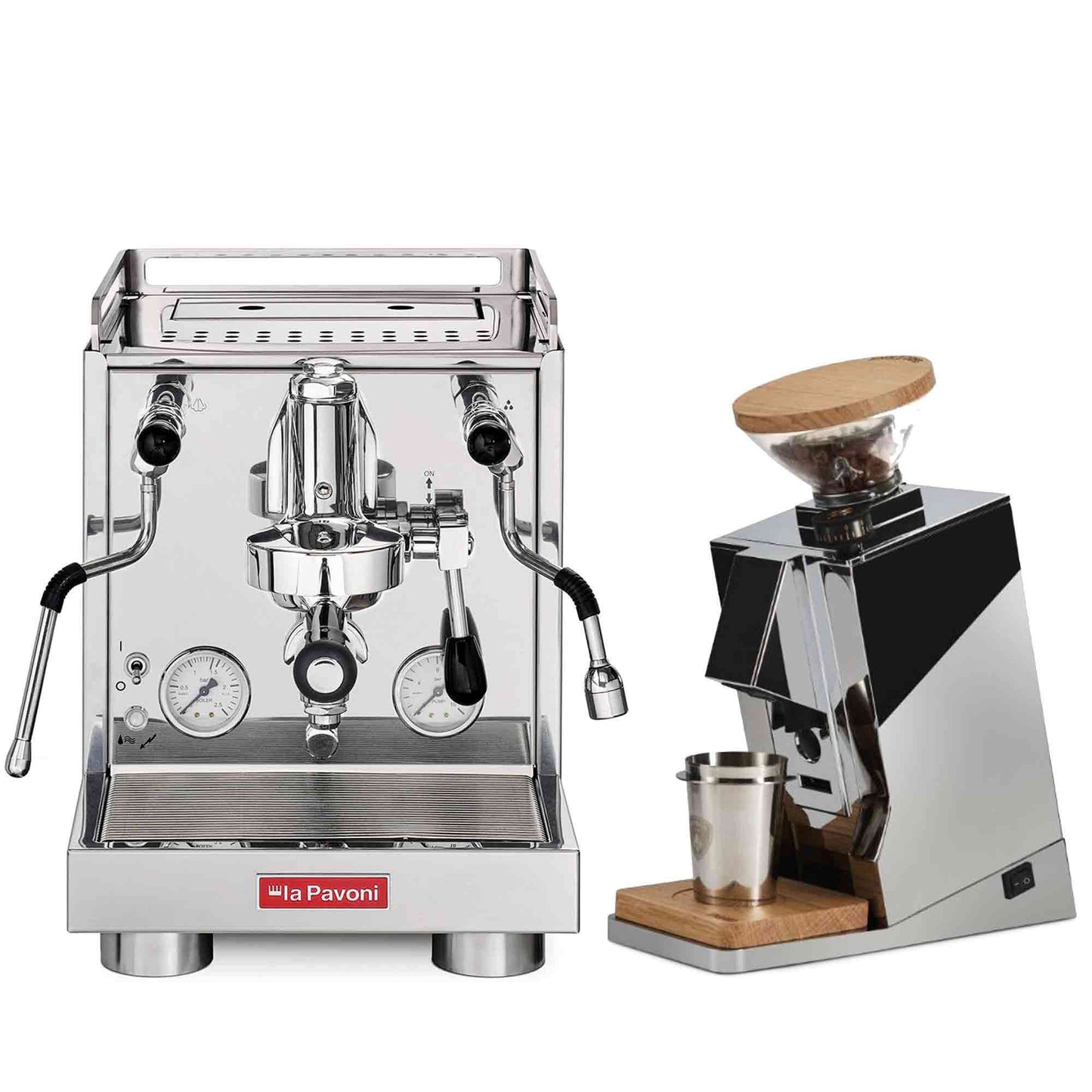 La Pavoni Traditional Machines + Eureka Oro Single Dose Package
