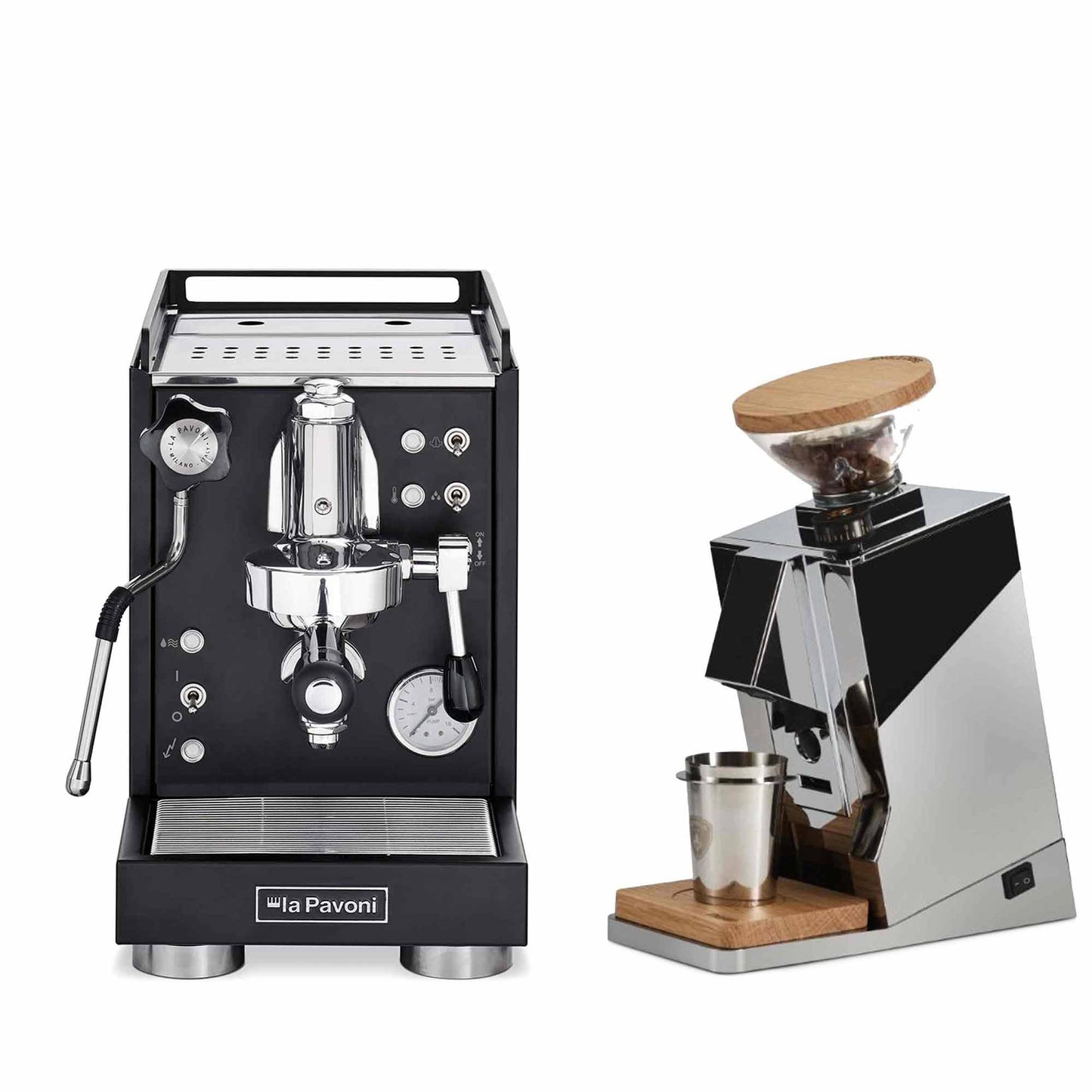 La Pavoni Traditional Machines + Eureka Oro Single Dose Package