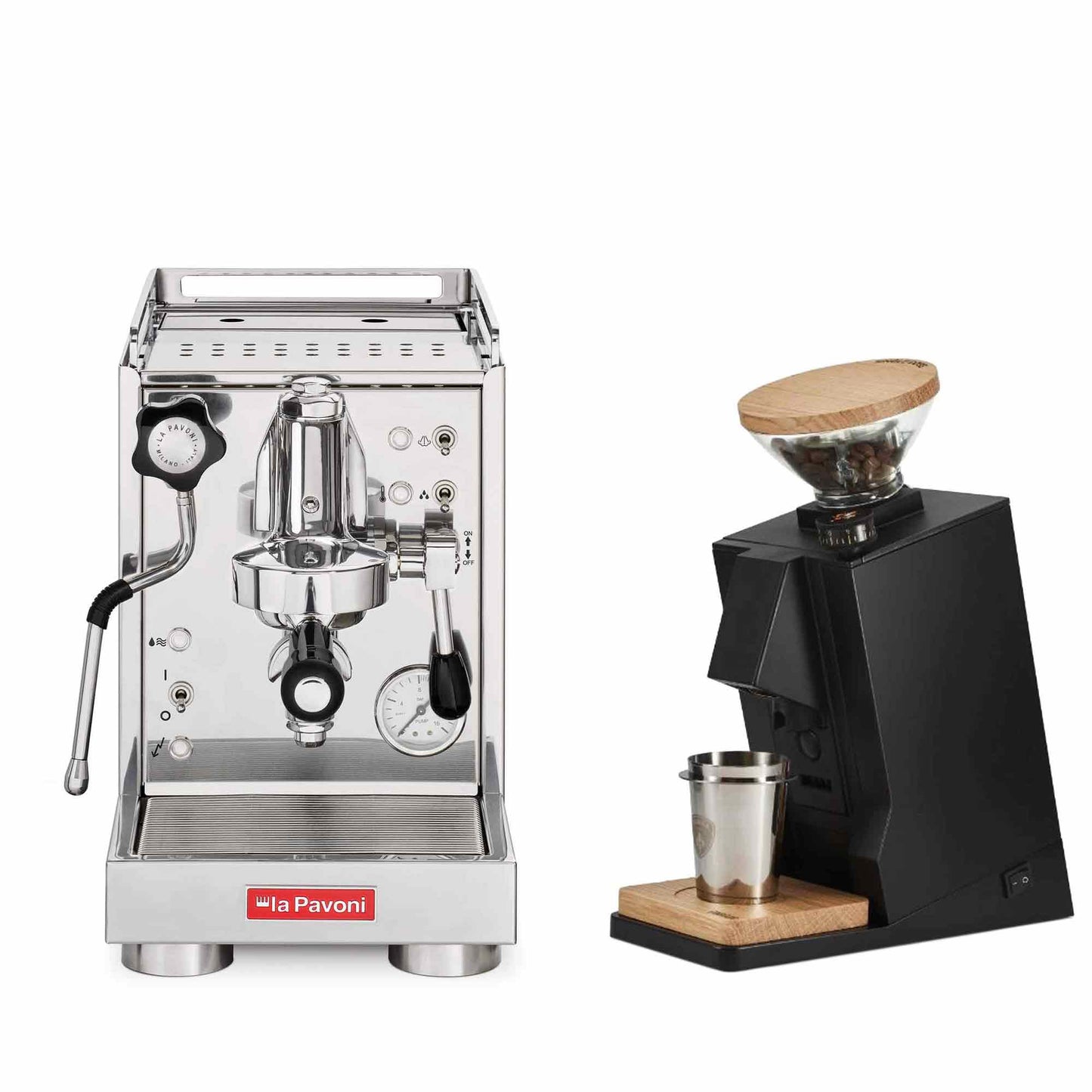 La Pavoni Traditional Machines + Eureka Oro Single Dose Package