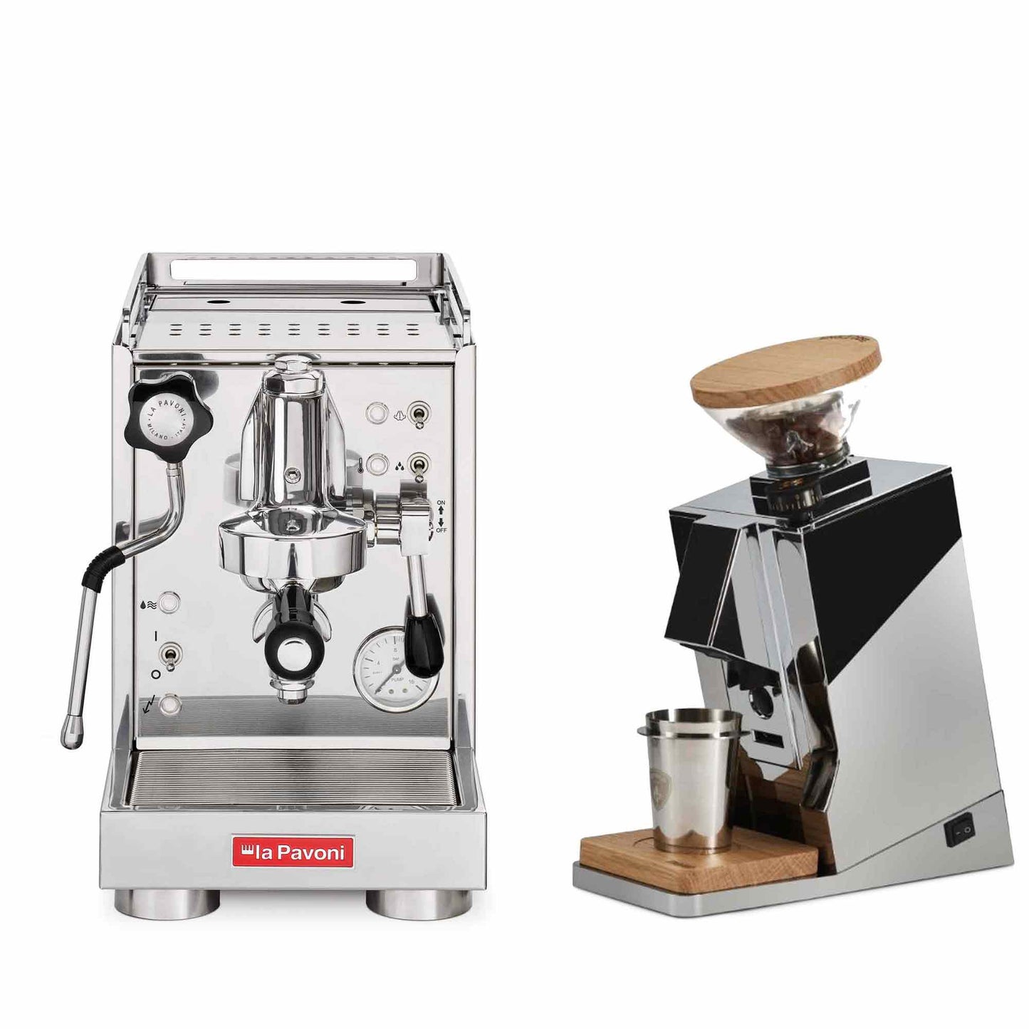 La Pavoni Traditional Machines + Eureka Oro Single Dose Package