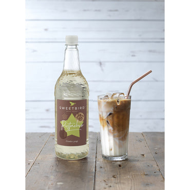 Sweetbird Pistachio Coffee Syrup - 1 Litre Bottle