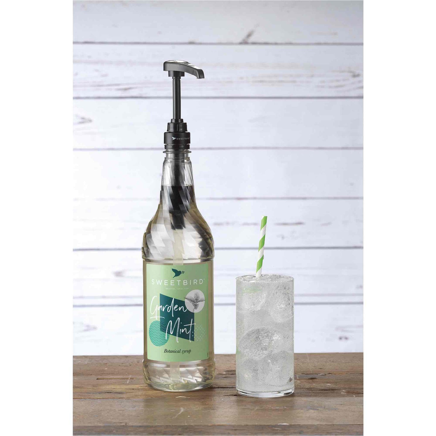 NEW - Sweetbird Botanical Garden Mint Syrup - 1 Litre Bottle