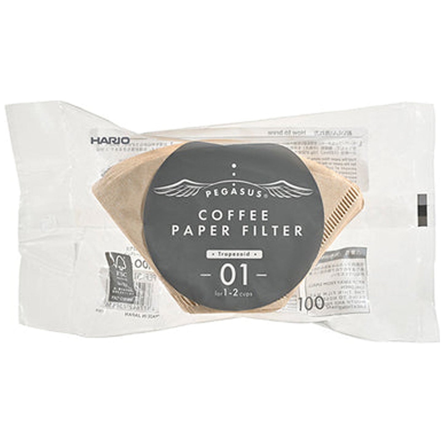Hario Pegasus Filter Papers - Size 01 (100-Pack)