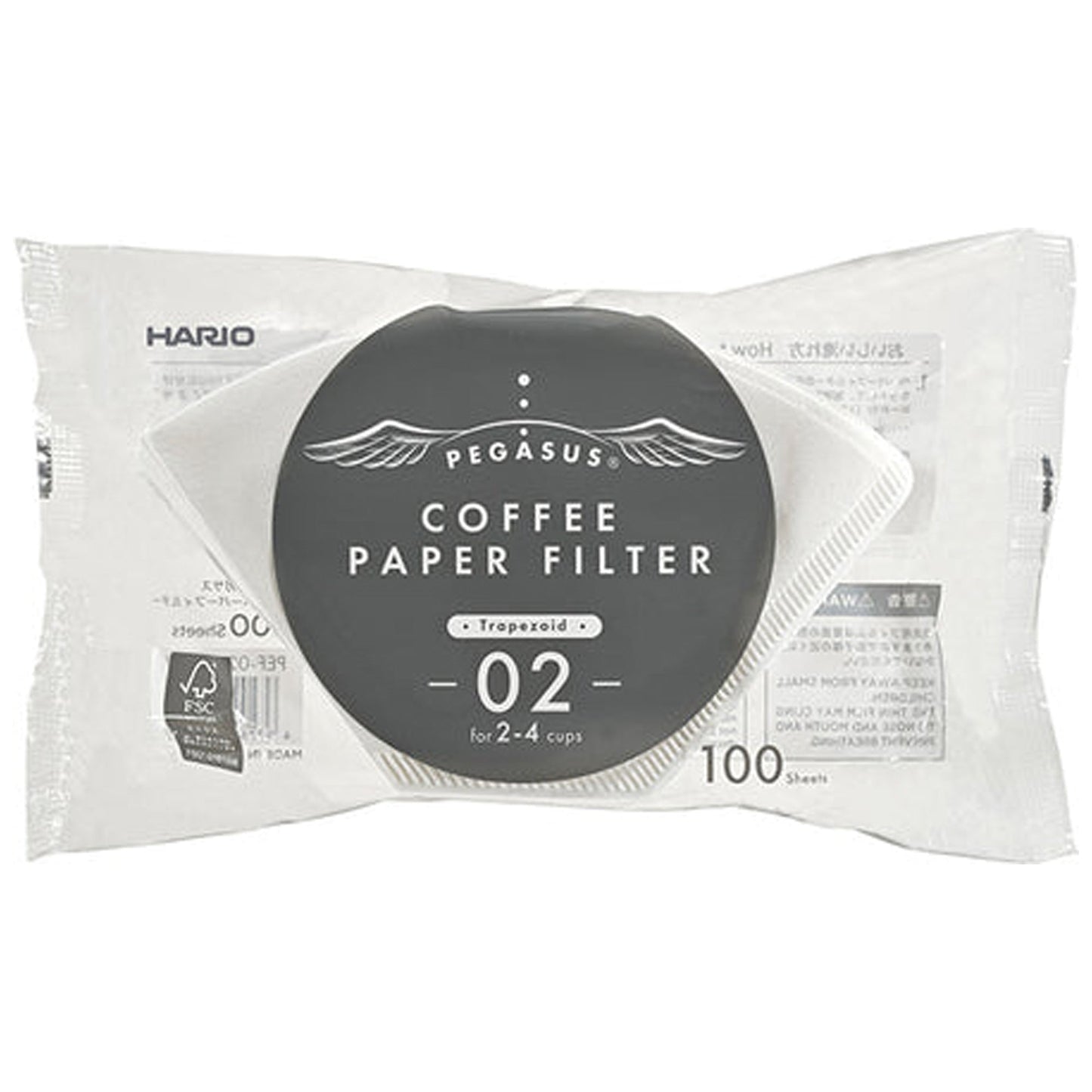 Hario Pegasus Filter Papers - Size 02  (100-Pack)