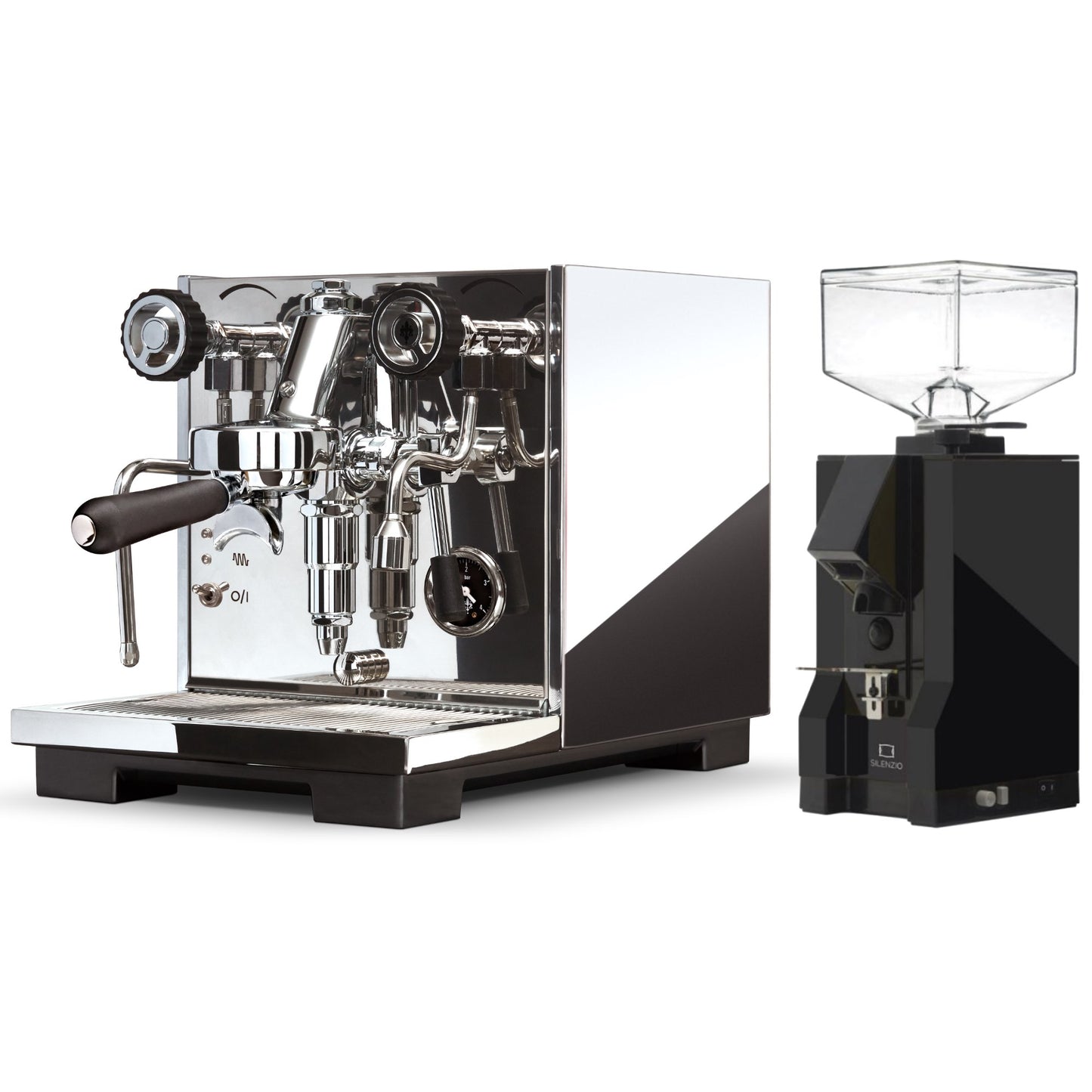 Eureka Espresso Machine & Mignon Silenzio Grinder Package