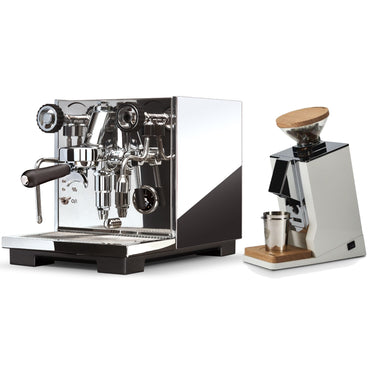 Eureka Espresso Machine & Oro Single Dose Grinder Package