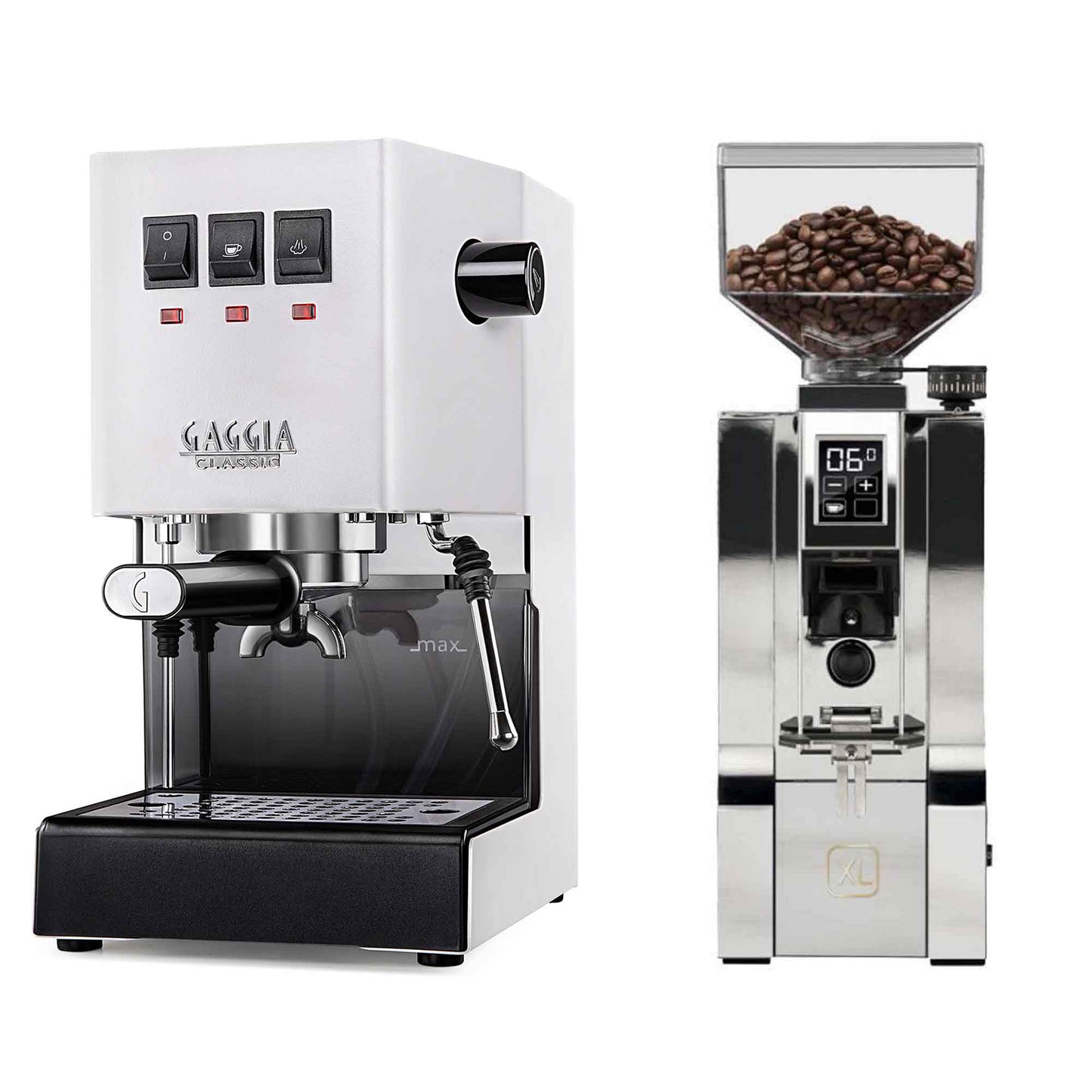 New - Gaggia Classic Evo Pro & Eureka Mignon XL Espresso Machine Package