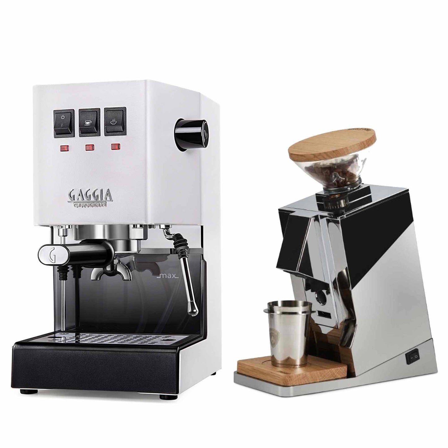 New - Gaggia Classic Evo Pro & Eureka Oro Single Dose Espresso Machine Package