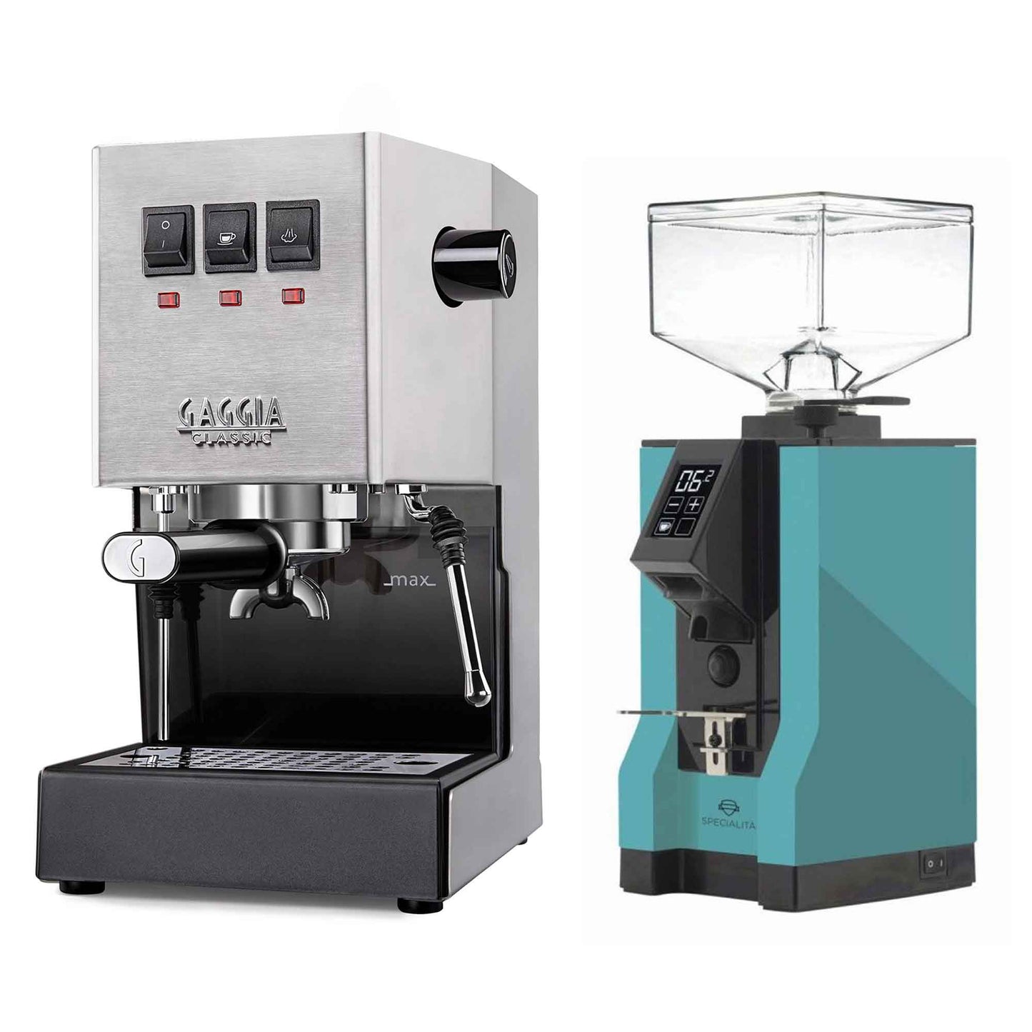 New - Gaggia Classic Evo Pro & Eureka Mignon Specialita Espresso Machine Package