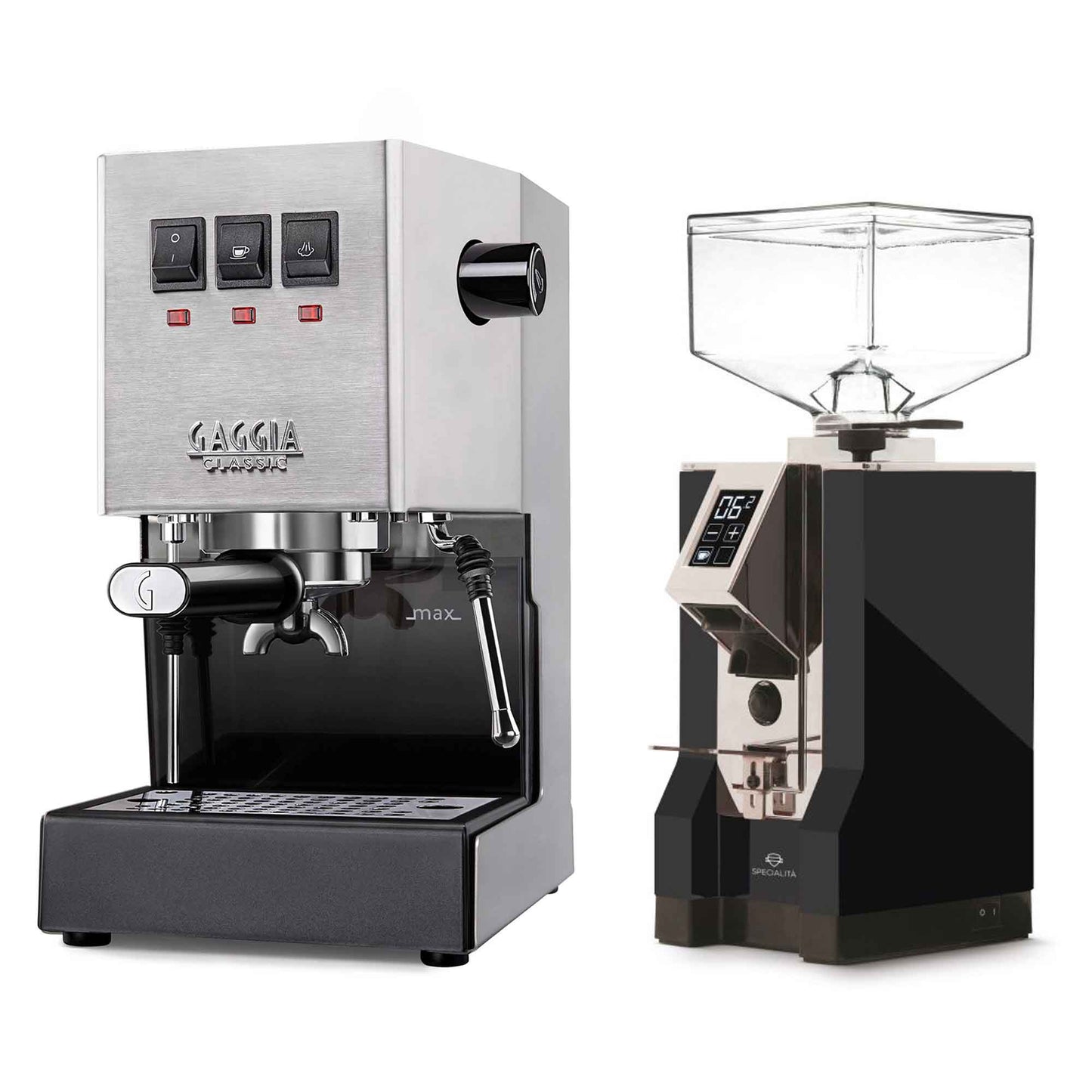 New - Gaggia Classic Evo Pro & Eureka Mignon Specialita Espresso Machine Package