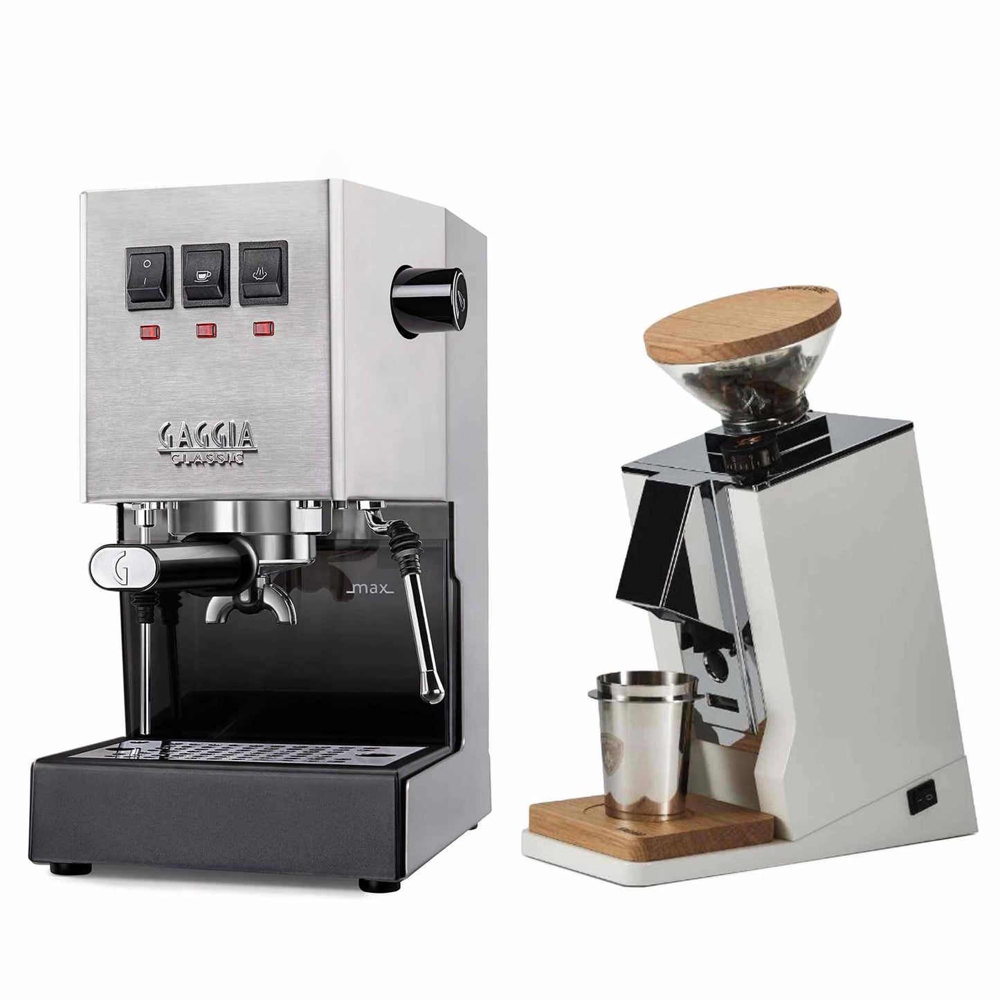 New - Gaggia Classic Evo Pro & Eureka Oro Single Dose Espresso Machine Package