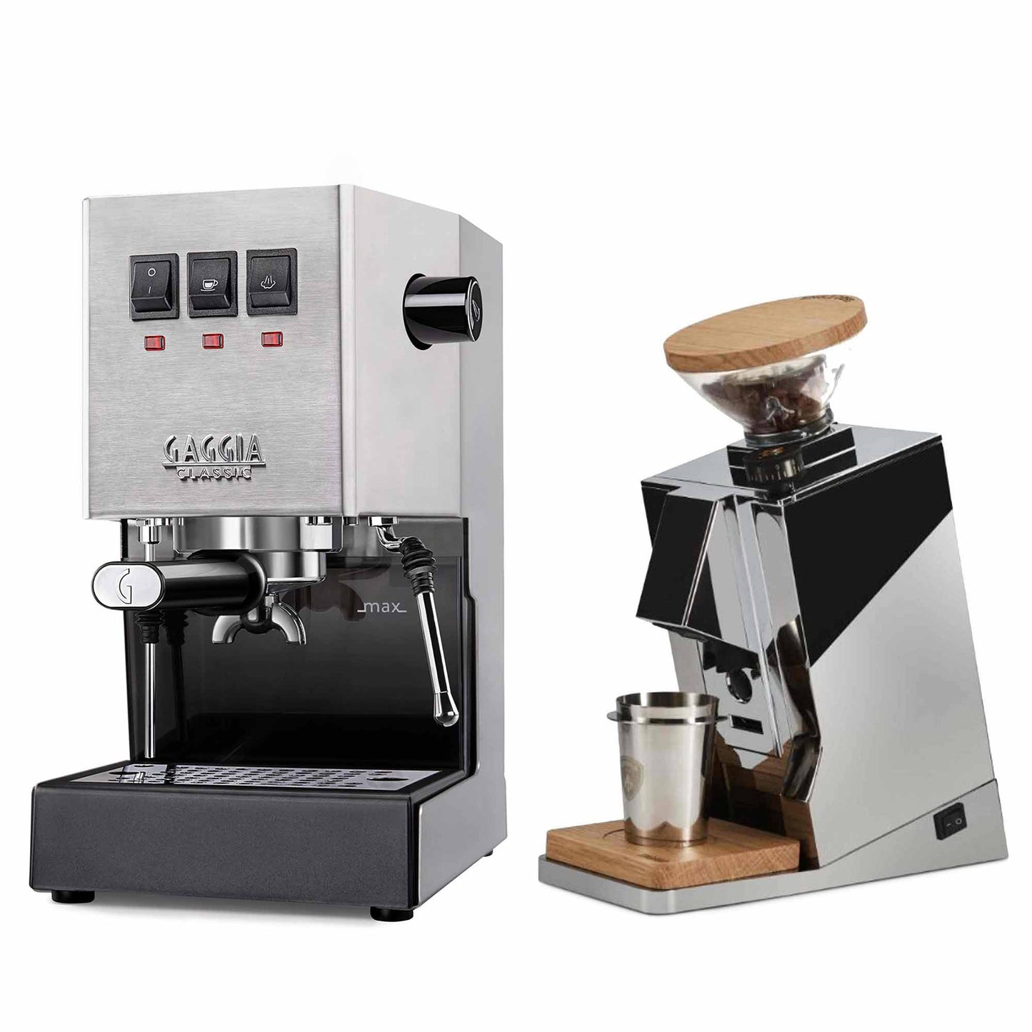 New - Gaggia Classic Evo Pro & Eureka Oro Single Dose Espresso Machine Package