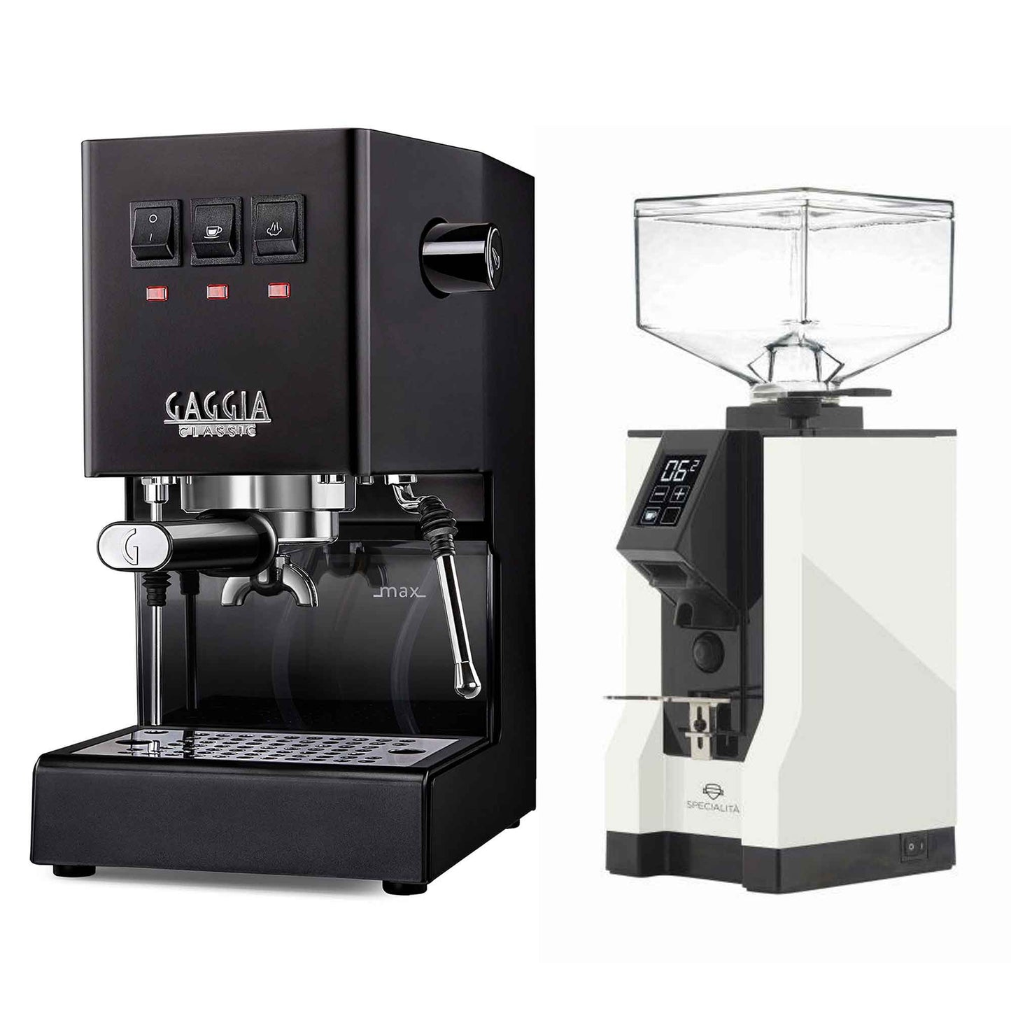 New - Gaggia Classic Evo Pro & Eureka Mignon Specialita Espresso Machine Package