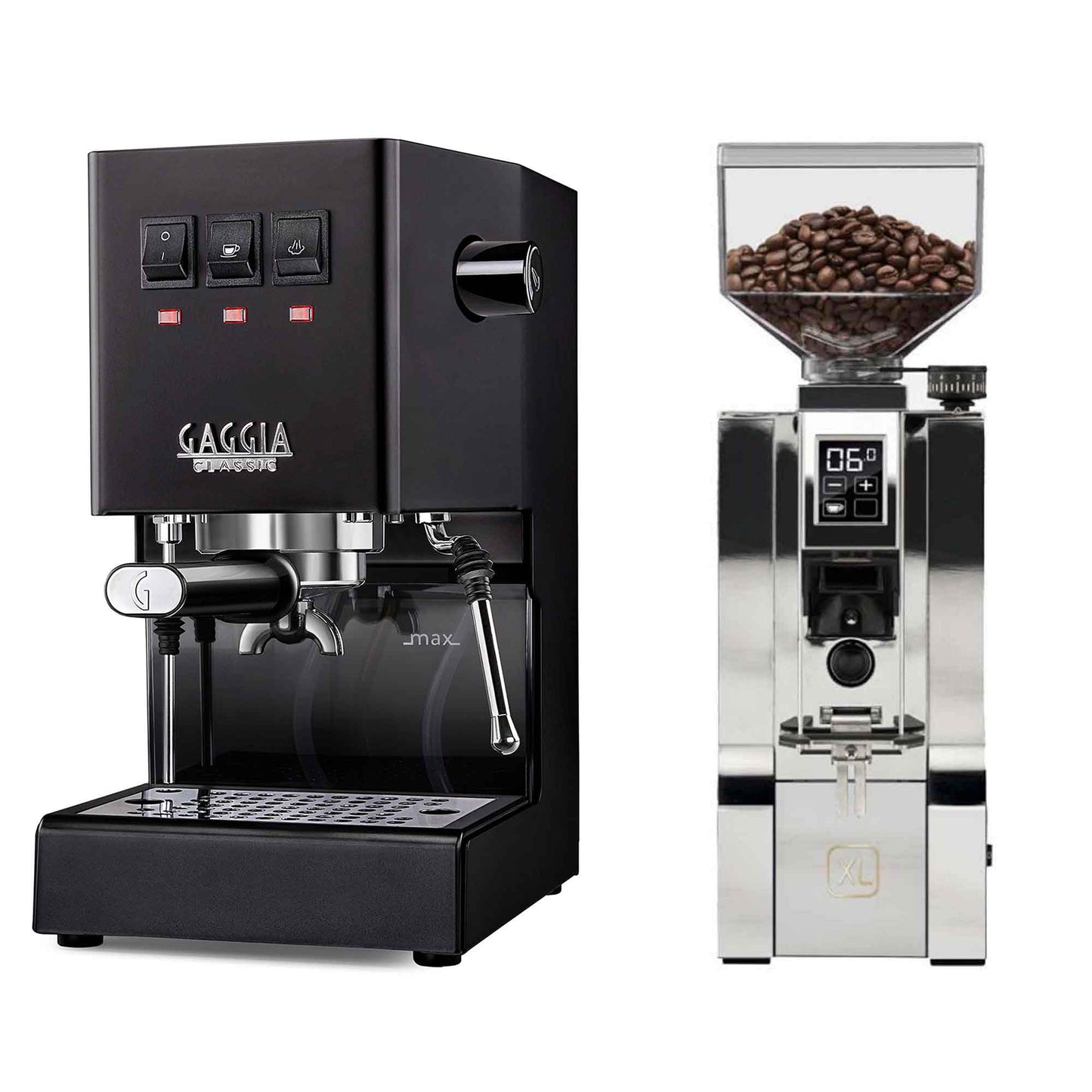 New - Gaggia Classic Evo Pro & Eureka Mignon XL Espresso Machine Package
