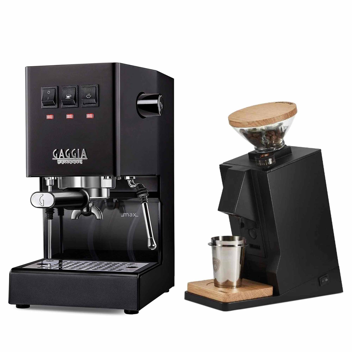 New - Gaggia Classic Evo Pro & Eureka Oro Single Dose Espresso Machine Package