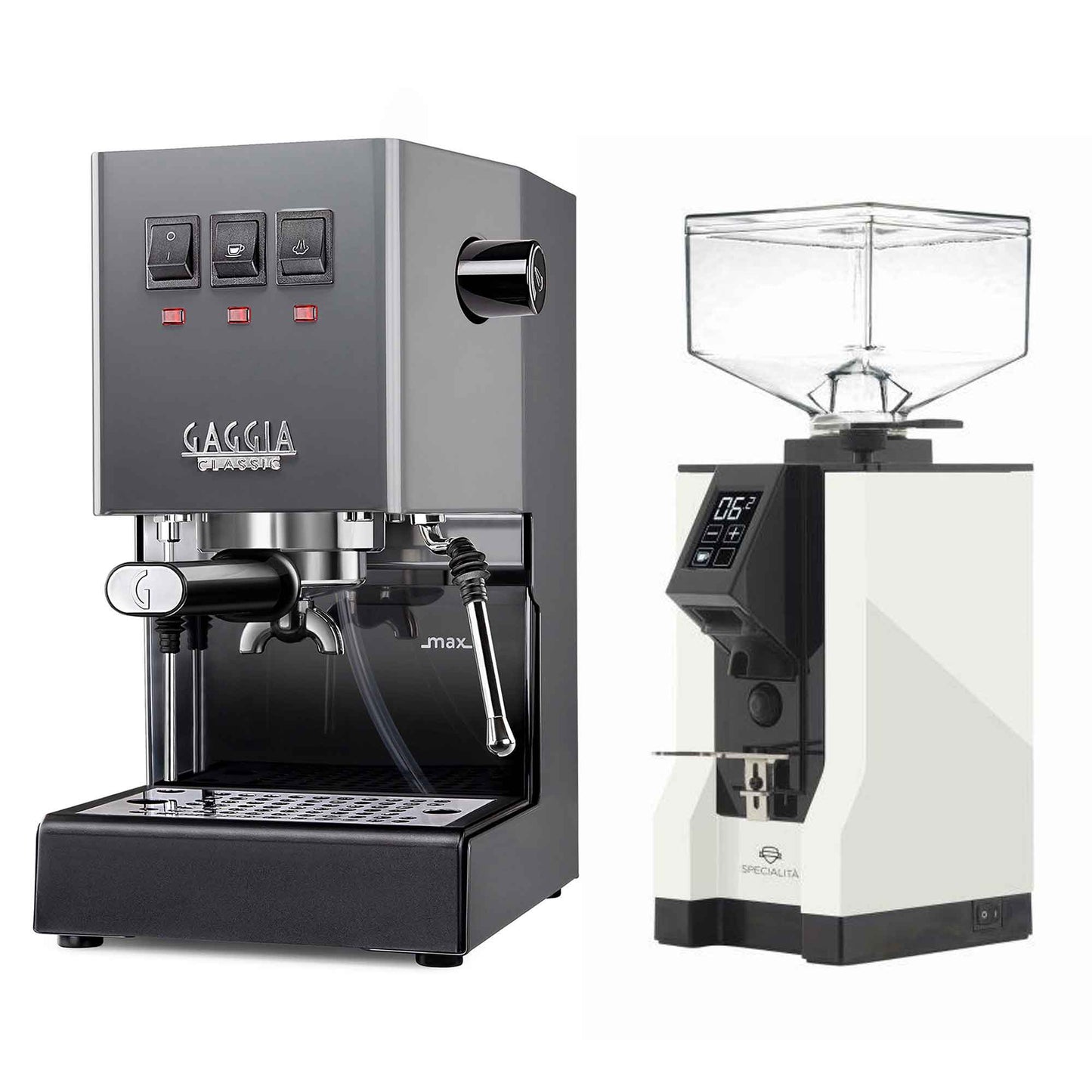 New - Gaggia Classic Evo Pro & Eureka Mignon Specialita Espresso Machine Package
