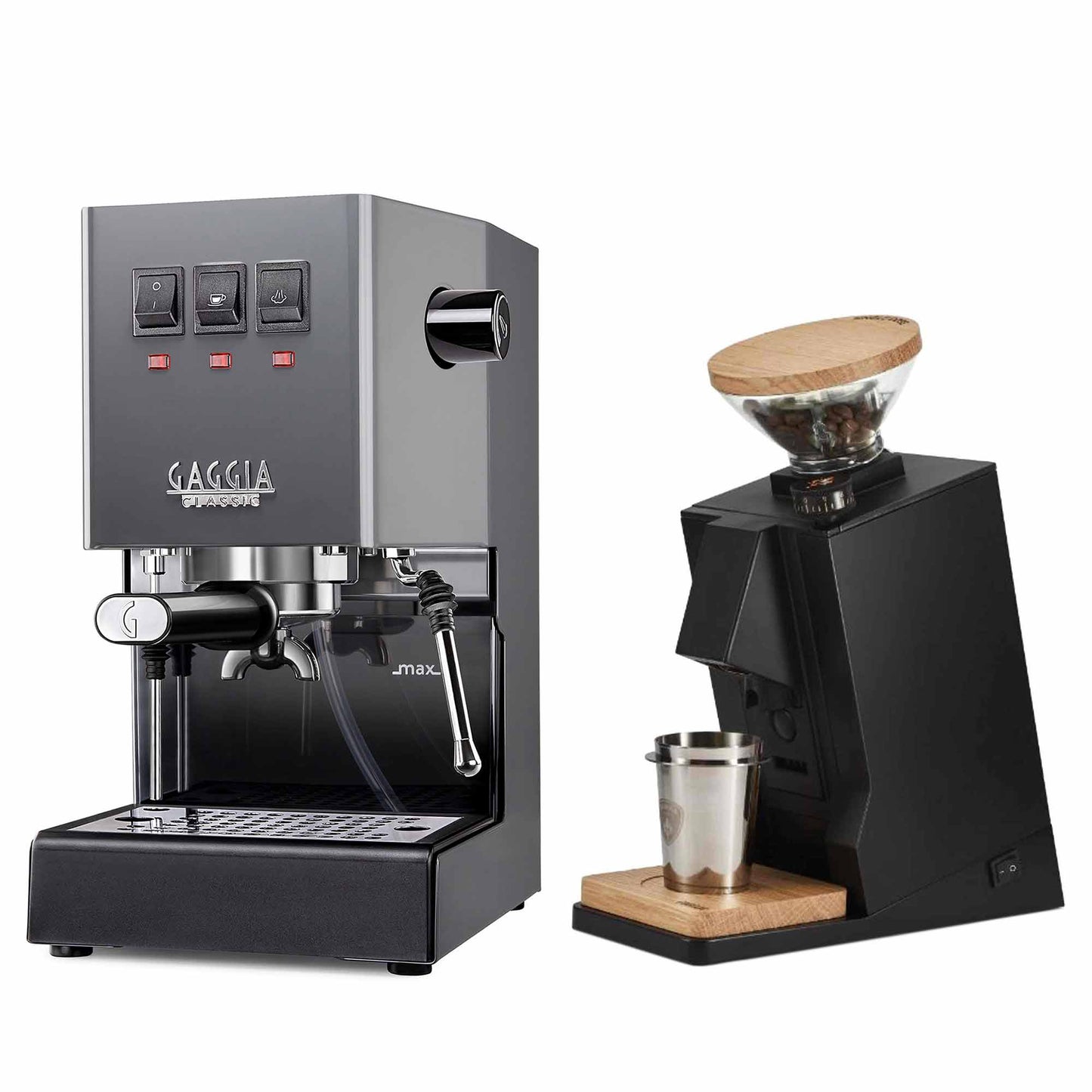 New - Gaggia Classic Evo Pro & Eureka Oro Single Dose Espresso Machine Package